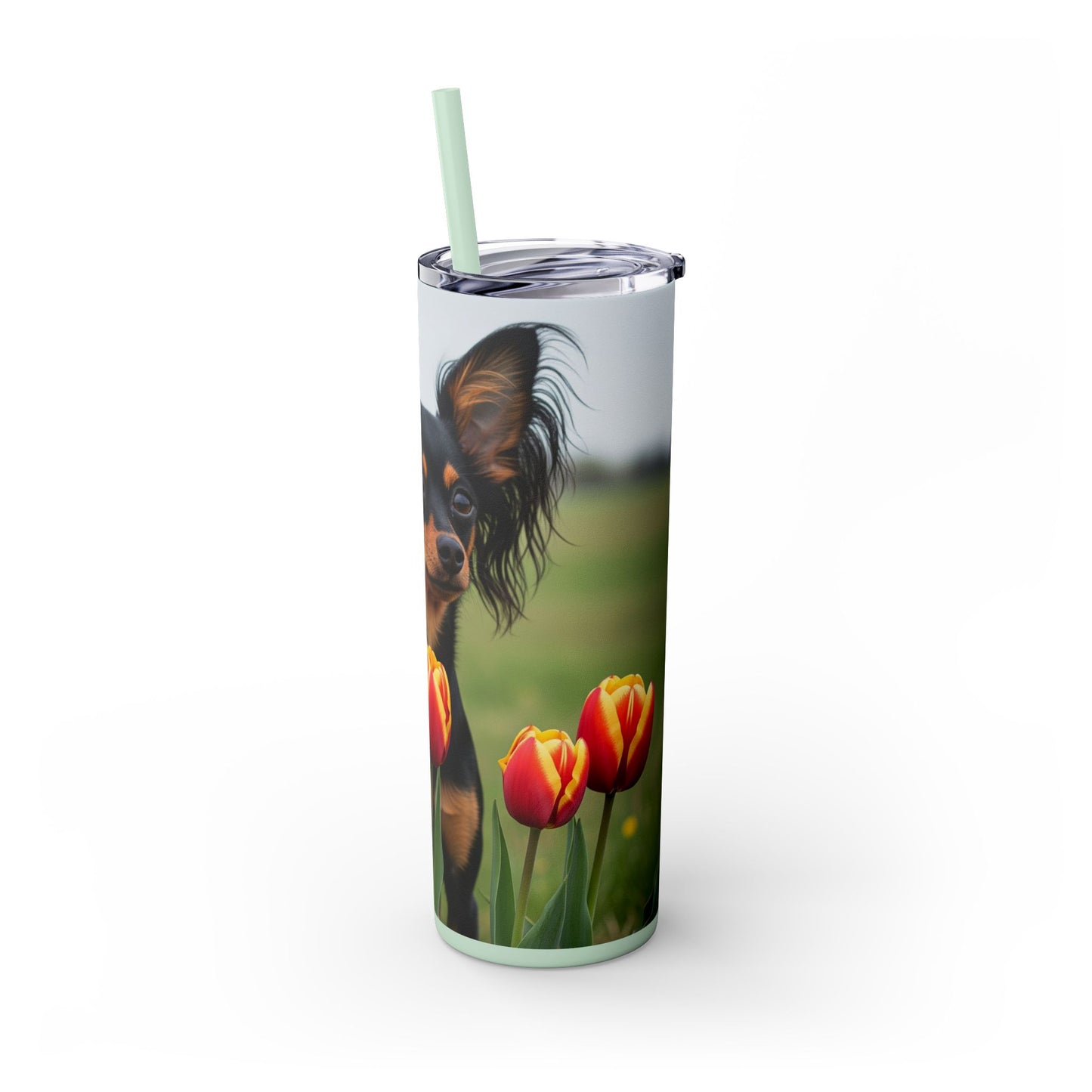 Russian Toy Skinny Tumbler with Straw, 20oz