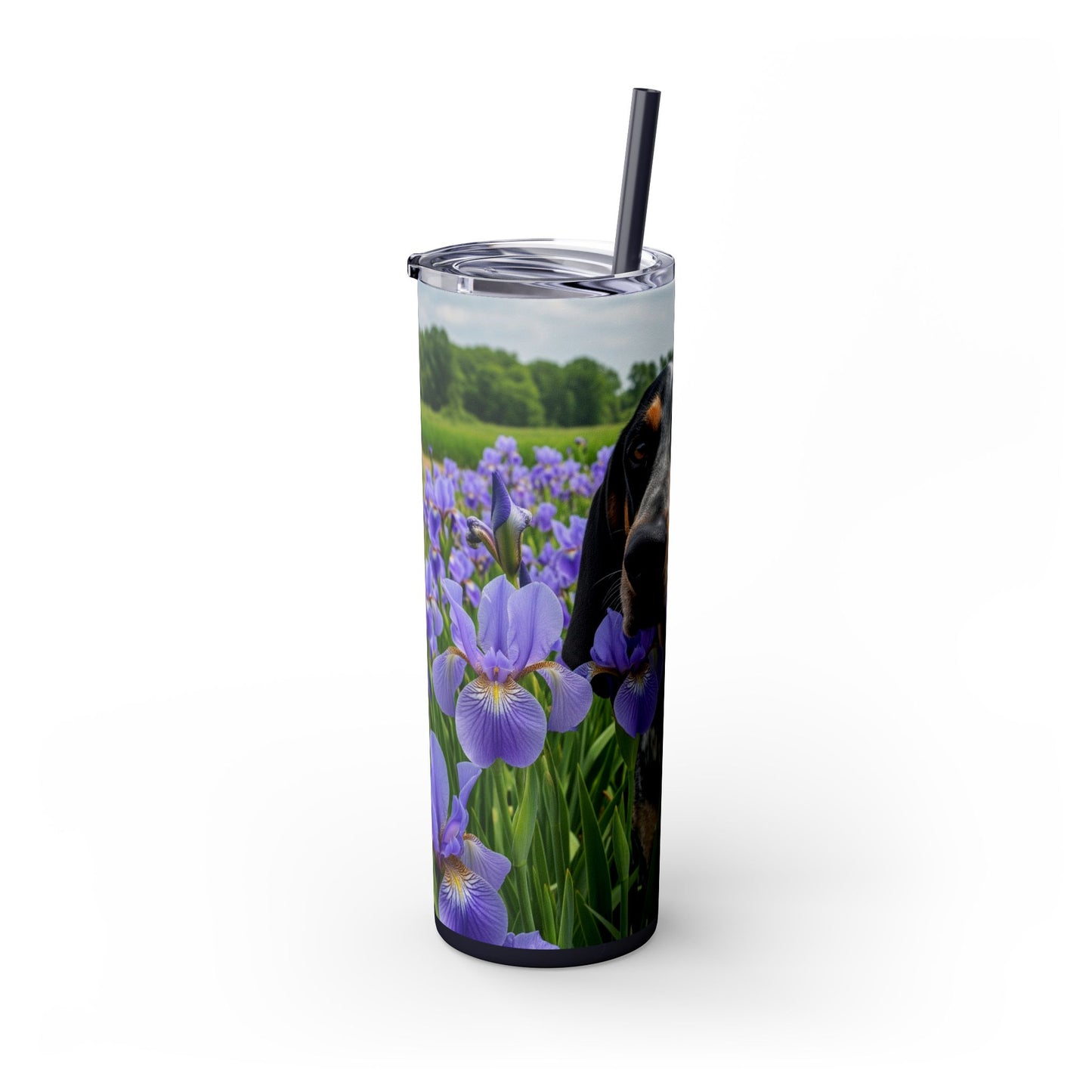 Bluetick Coonhound Tumbler with Straw, 20oz