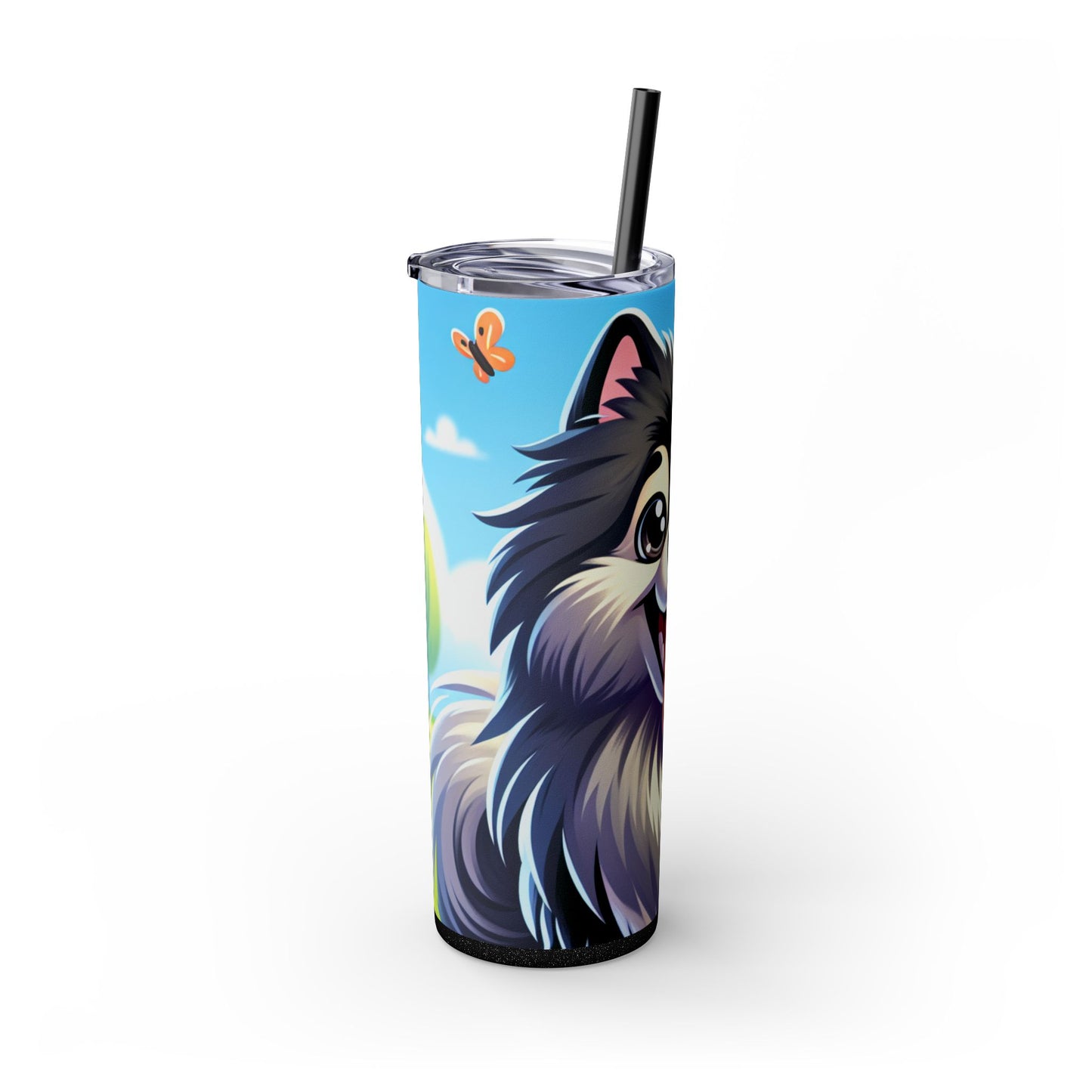 Keeshond Tumbler with Straw, 20oz