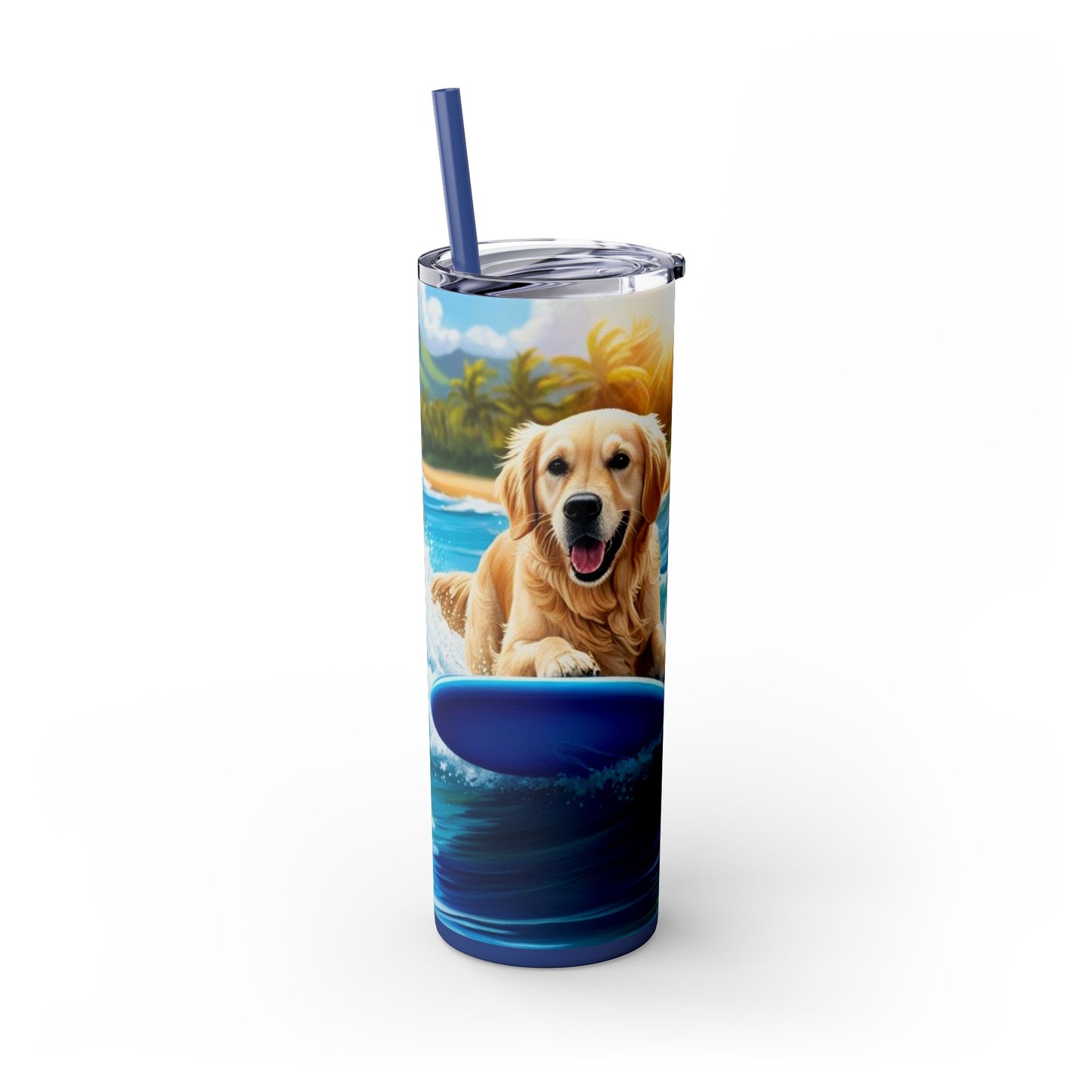 Surf Dogs Tumbler with Straw, 20oz