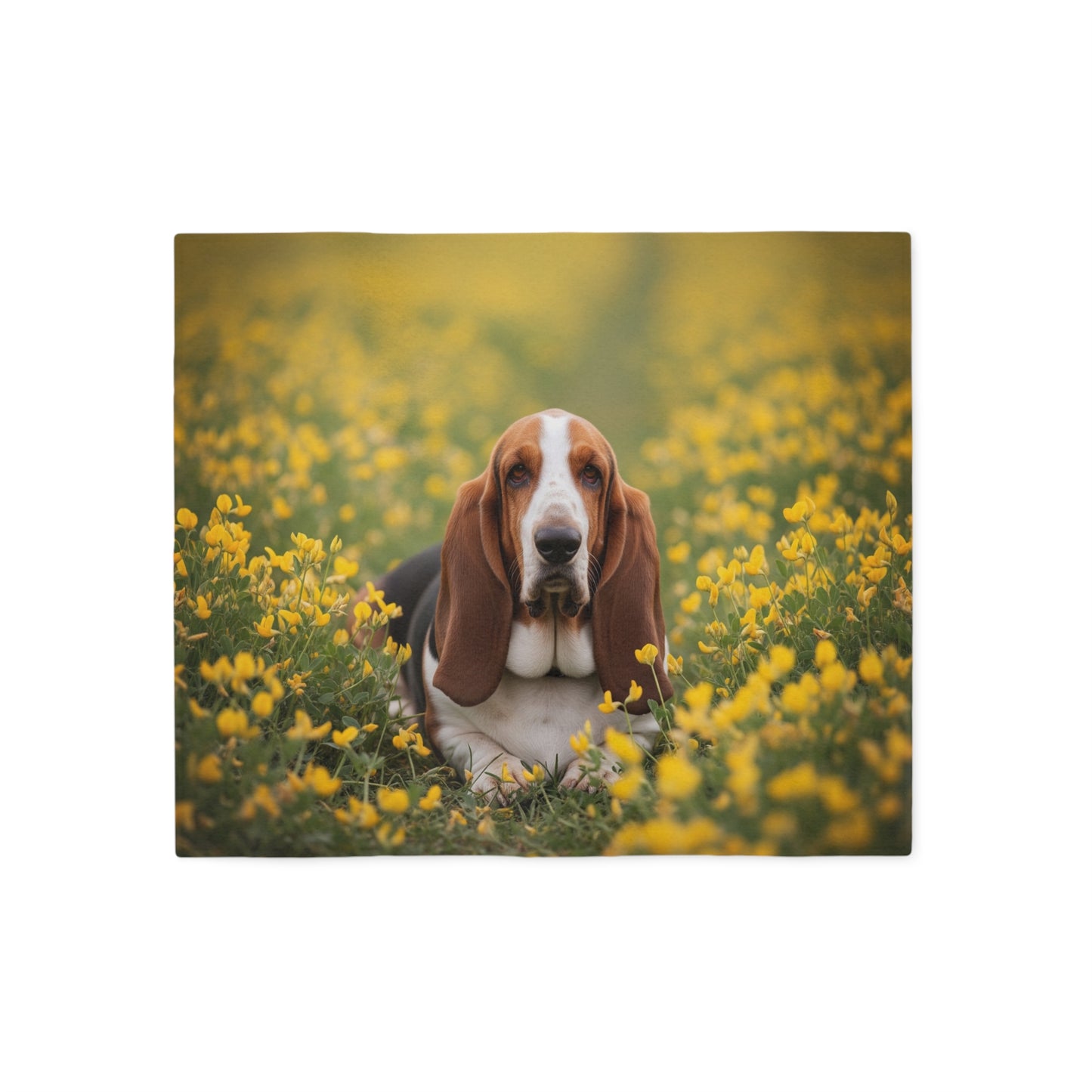 Basset Hound Sweatshirt Blanket