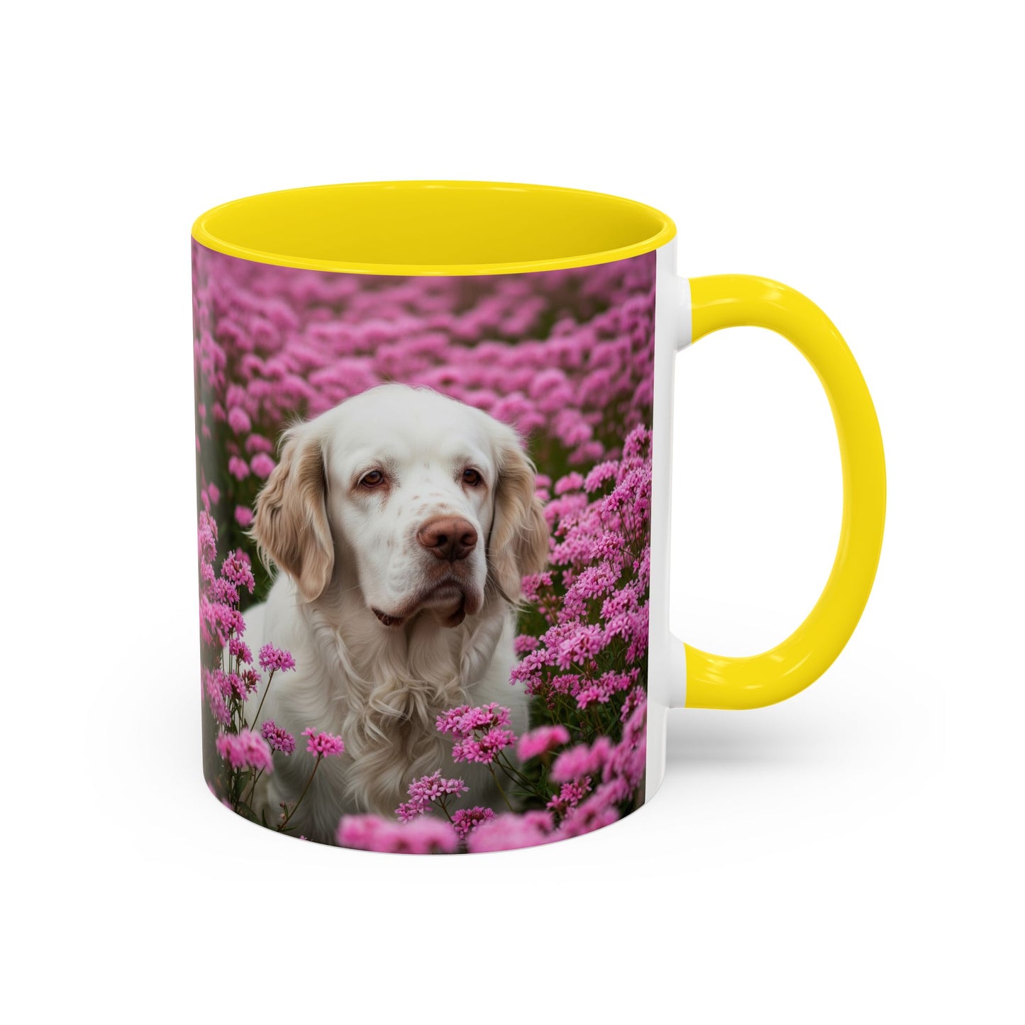 Clumber Spaniel Accent Coffee Mug - Perfect Gift for Dog Lovers