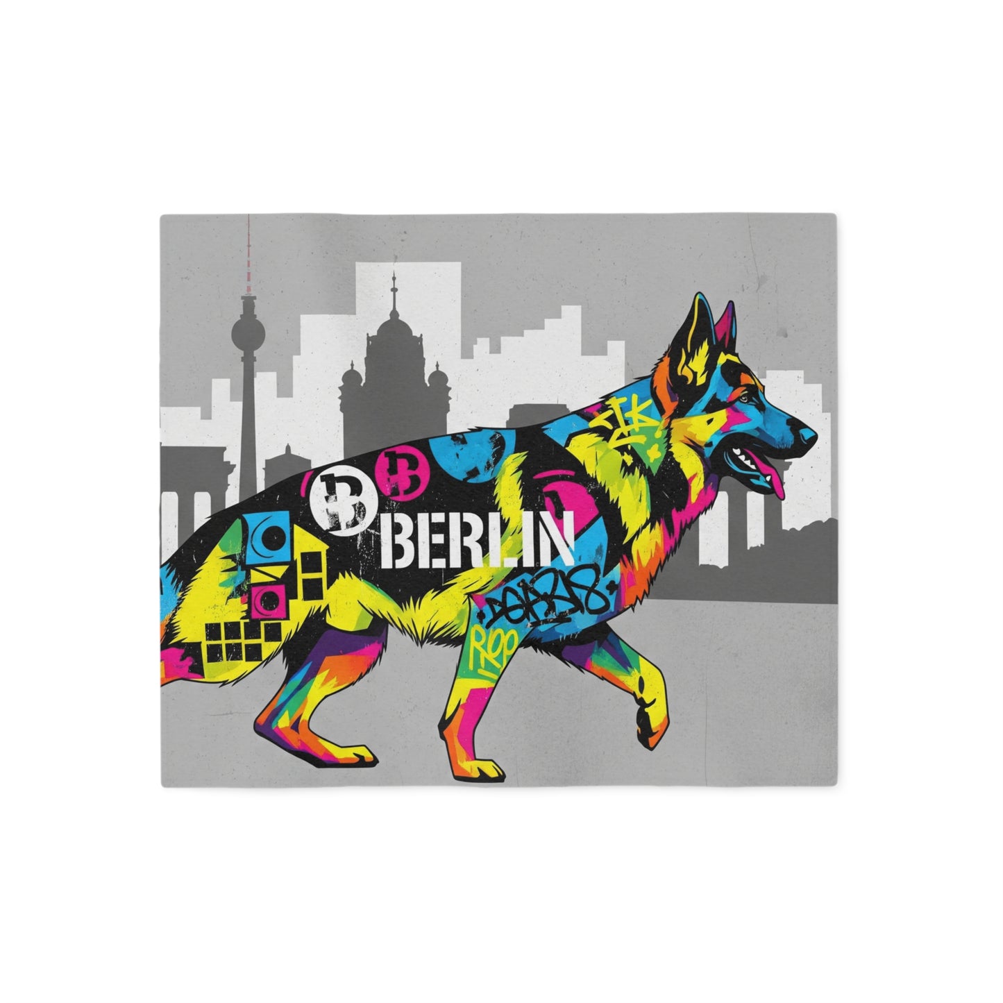 German Shepherd Sweatshirt Blanket