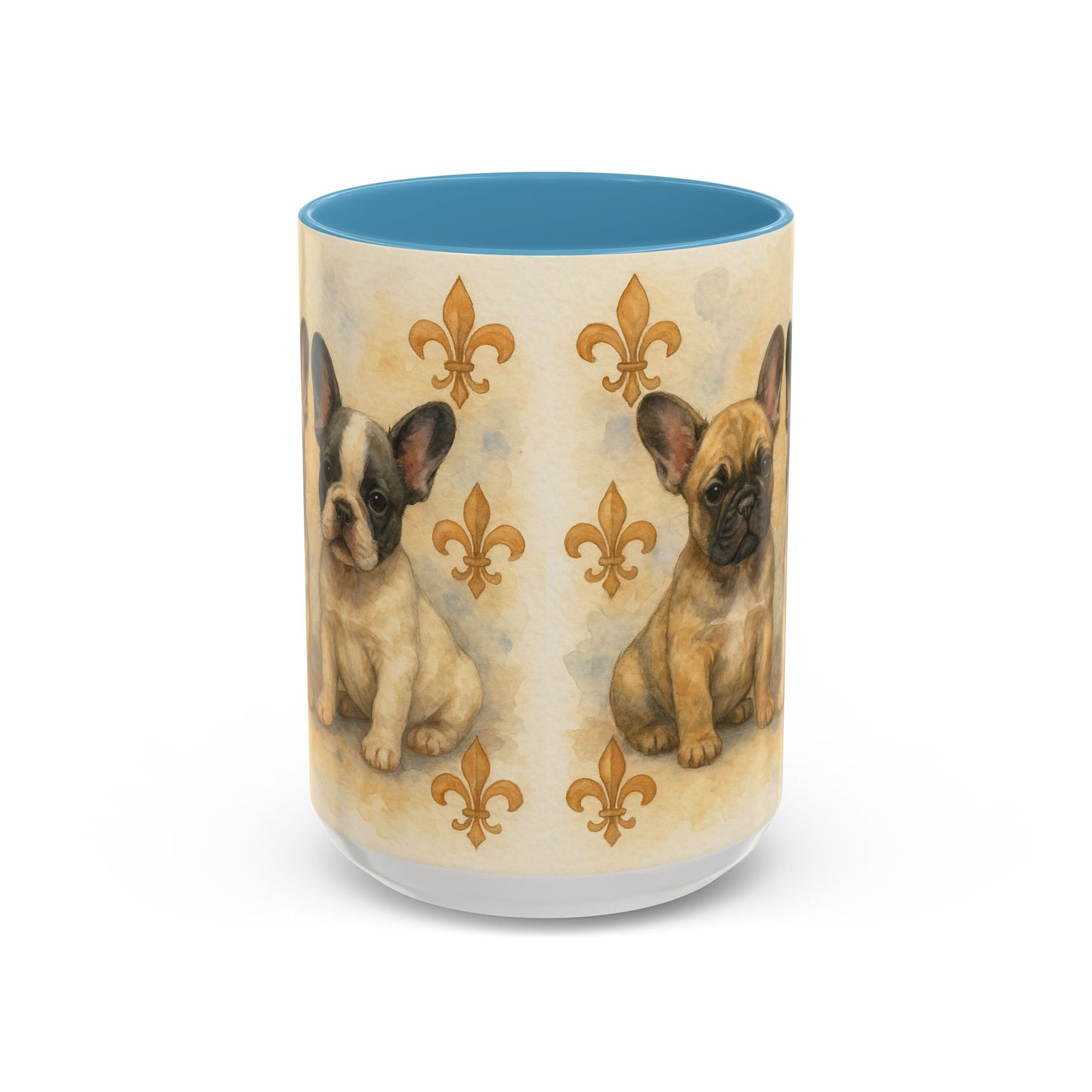 French Bulldog puppies Accent Coffee Mug - Perfect Gift for Dog Lovers