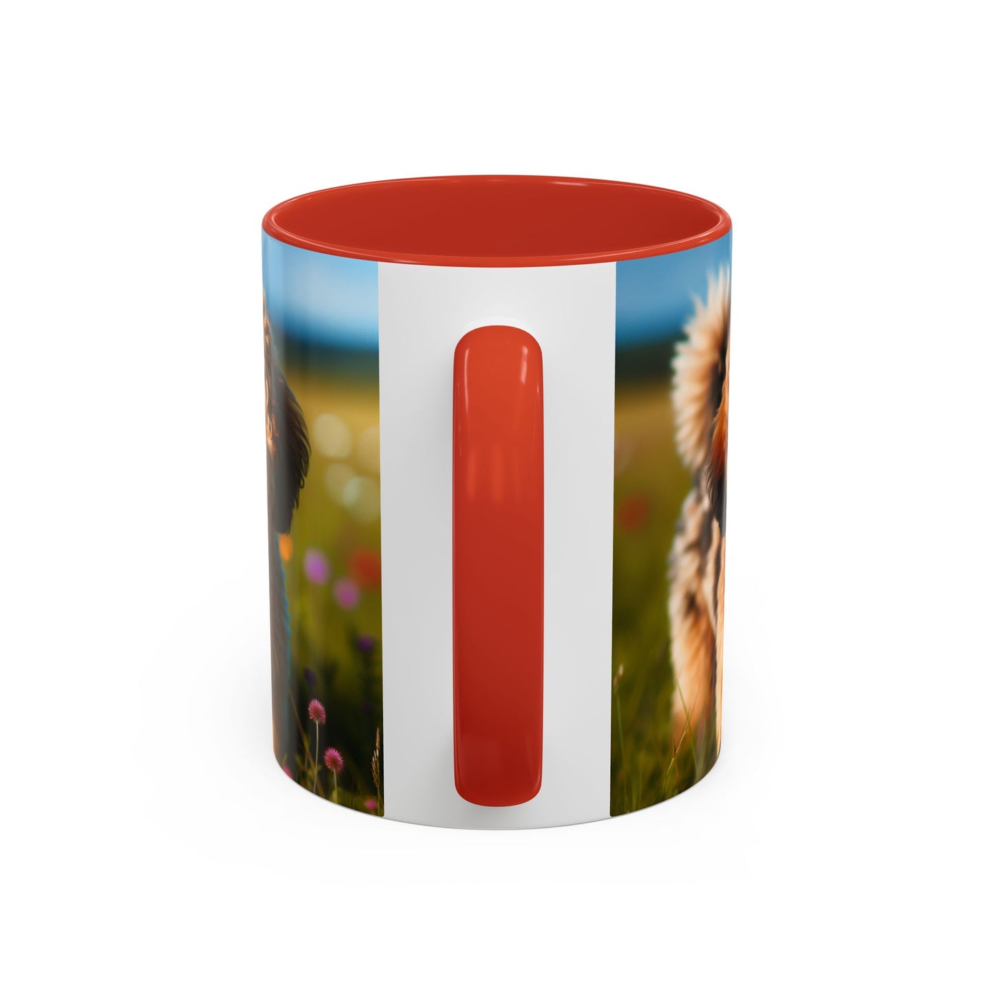 Russkaya Tsvetnaya Bolonka Accent Coffee Mug - Perfect Gift for Dog Lovers