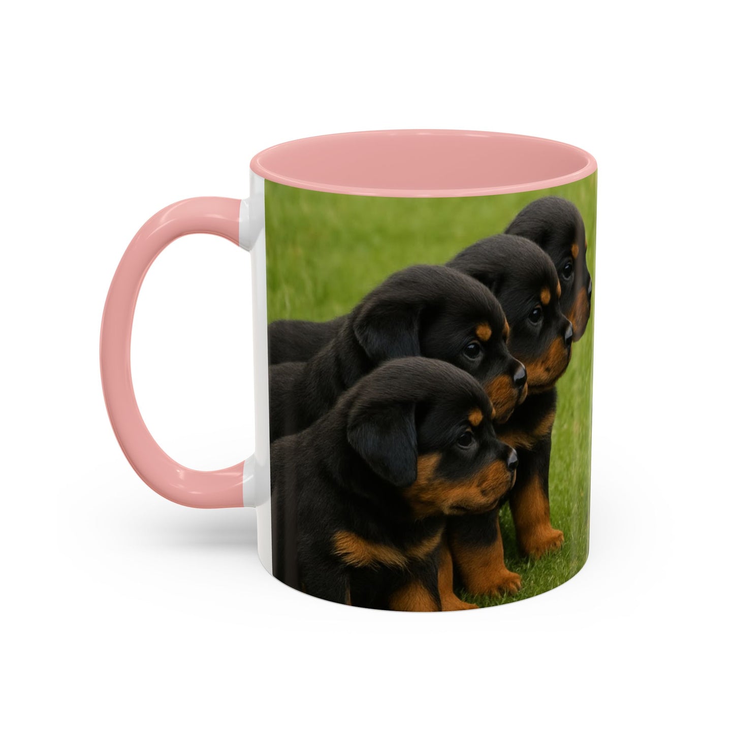 Rottweiler puppies Accent Coffee Mug - Perfect Gift for Dog Lovers
