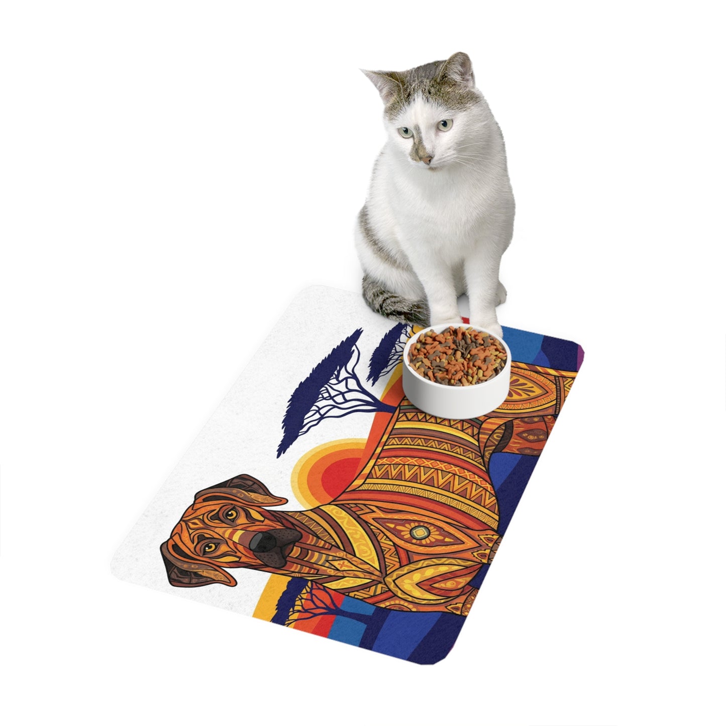 Pet Food Mat (12x18) - Rhodesian Ridgeback