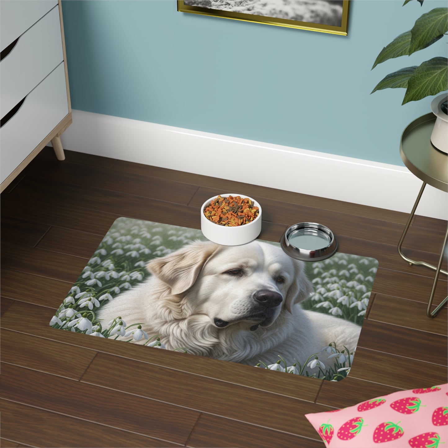Pet Food Mat (12x18) - Pyrenean Mastiff