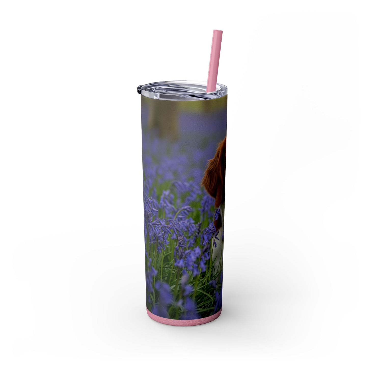 Welsh Springer Spaniel Skinny Tumbler with Straw, 20oz