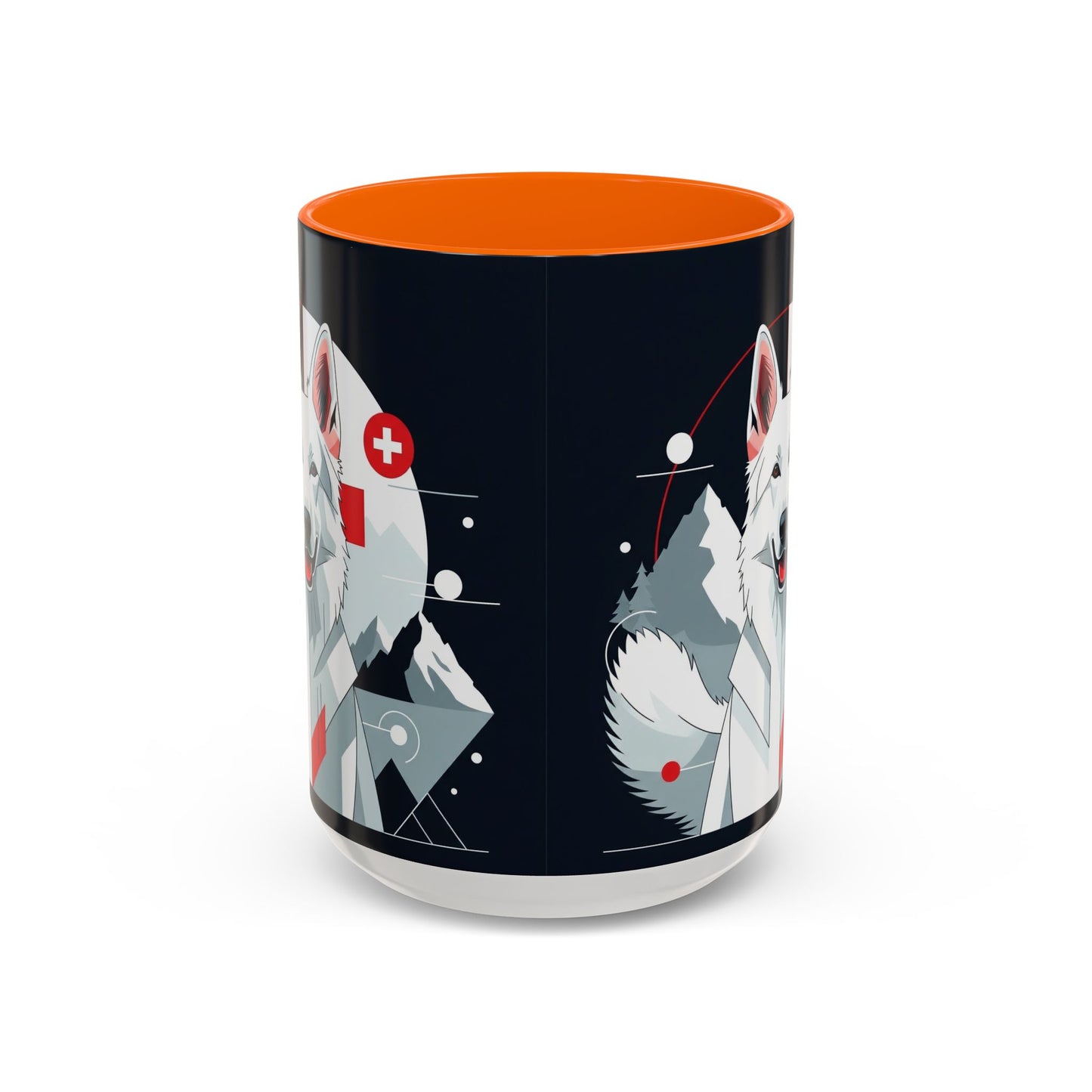 White Swiss Shepherd Dog Accent Coffee Mug - Perfect Gift for Dog Lovers