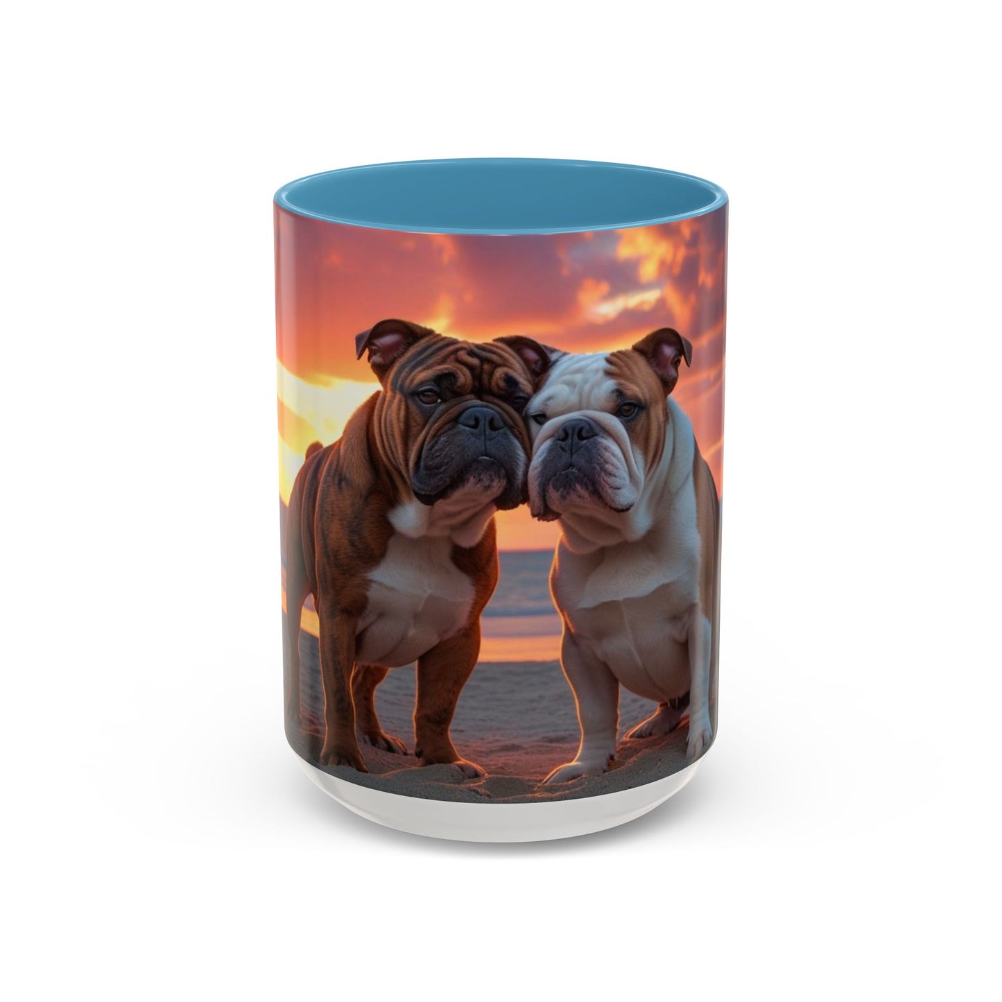 Bulldog Love Accent Coffee Mug - Perfect Gift for Dog Lovers