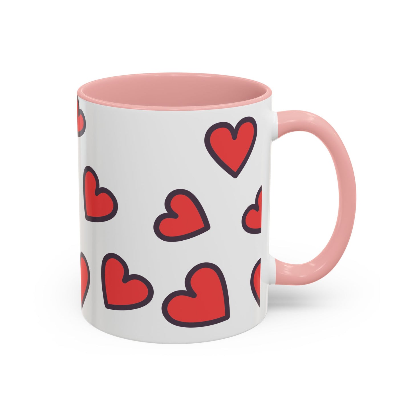 Hearts Accent Coffee Mug - Perfect Gift for Dog Lovers