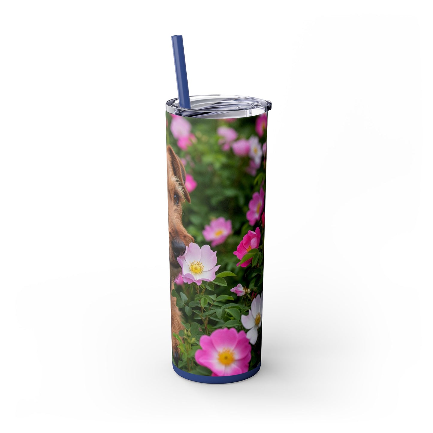 Teddy Roosevelt Terrier Tumbler with Straw, 20oz