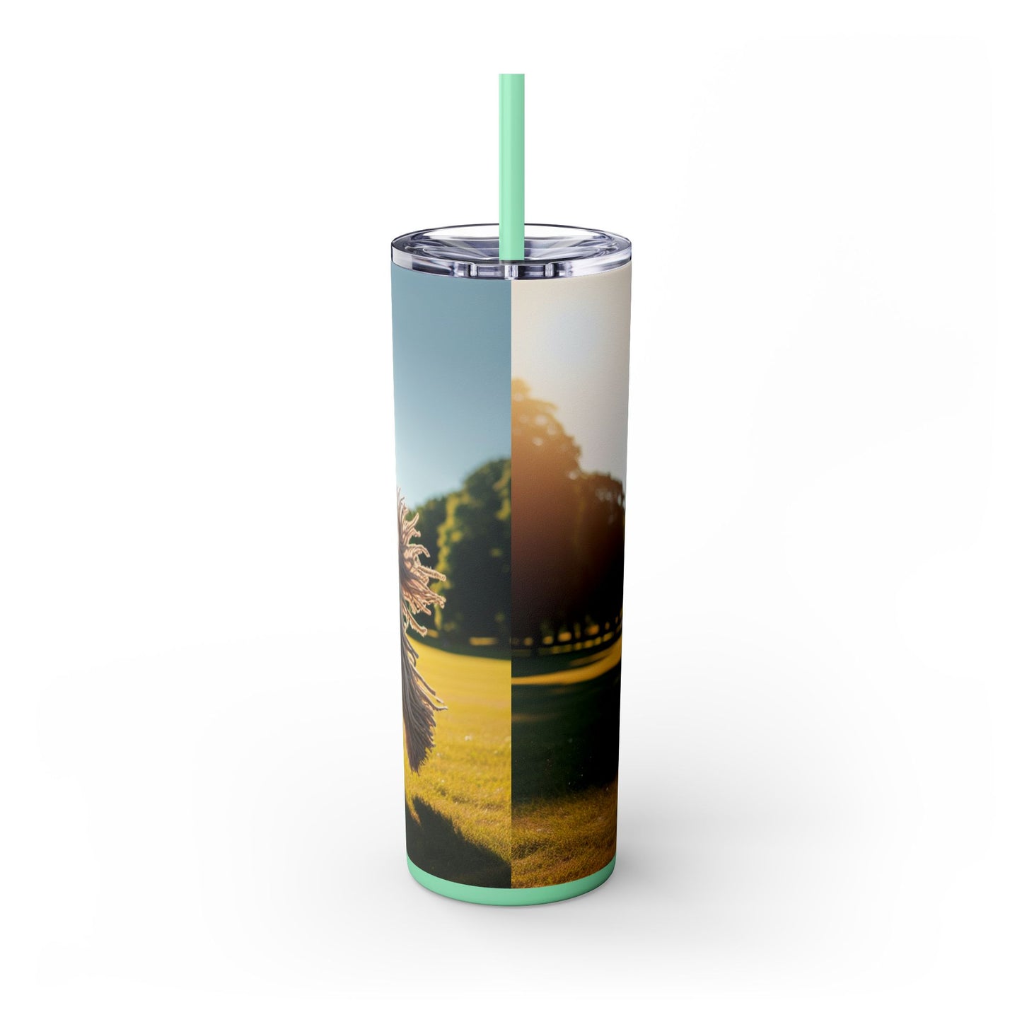 Puli Skinny Tumbler with Straw, 20oz