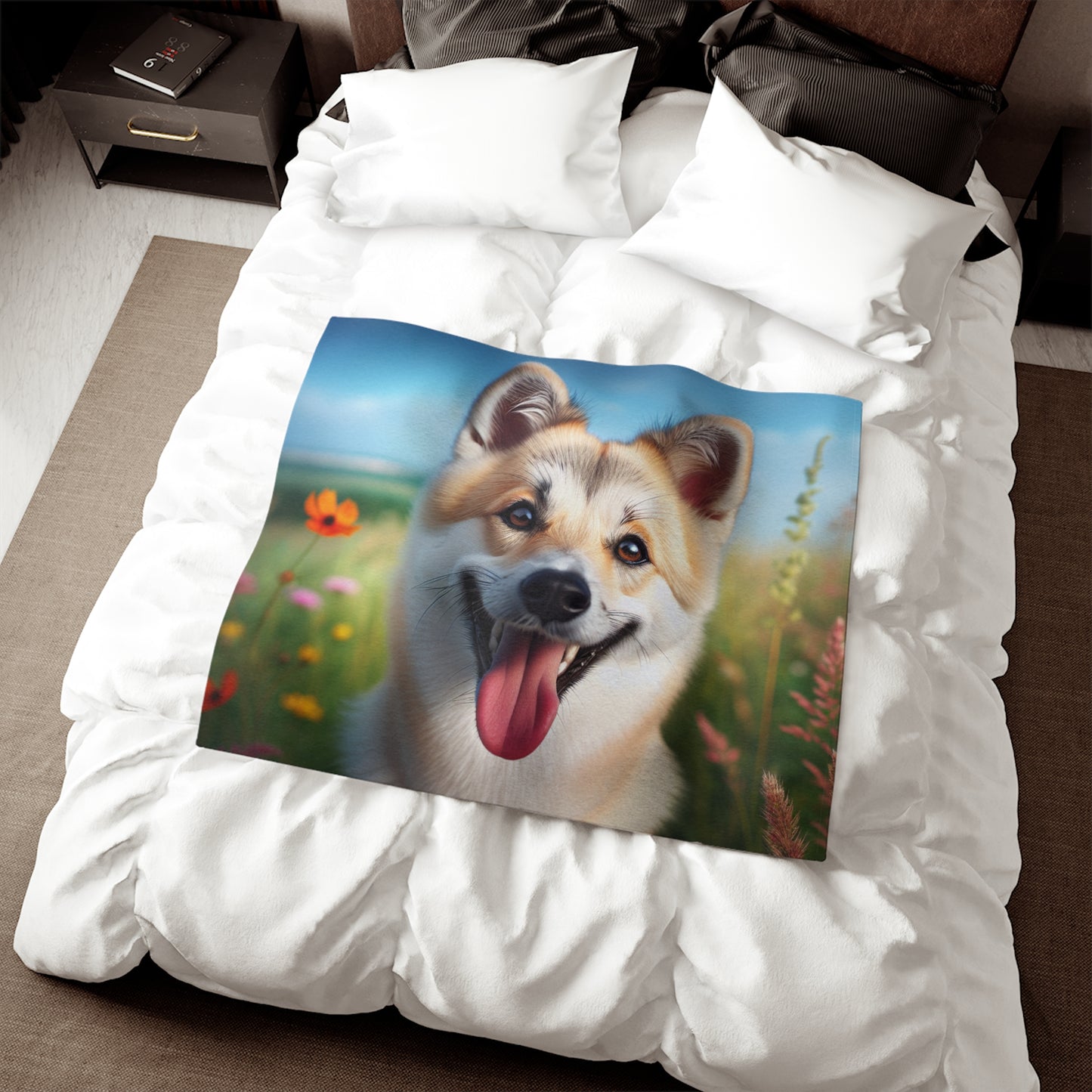 Canaan Dog Sweatshirt Blanket