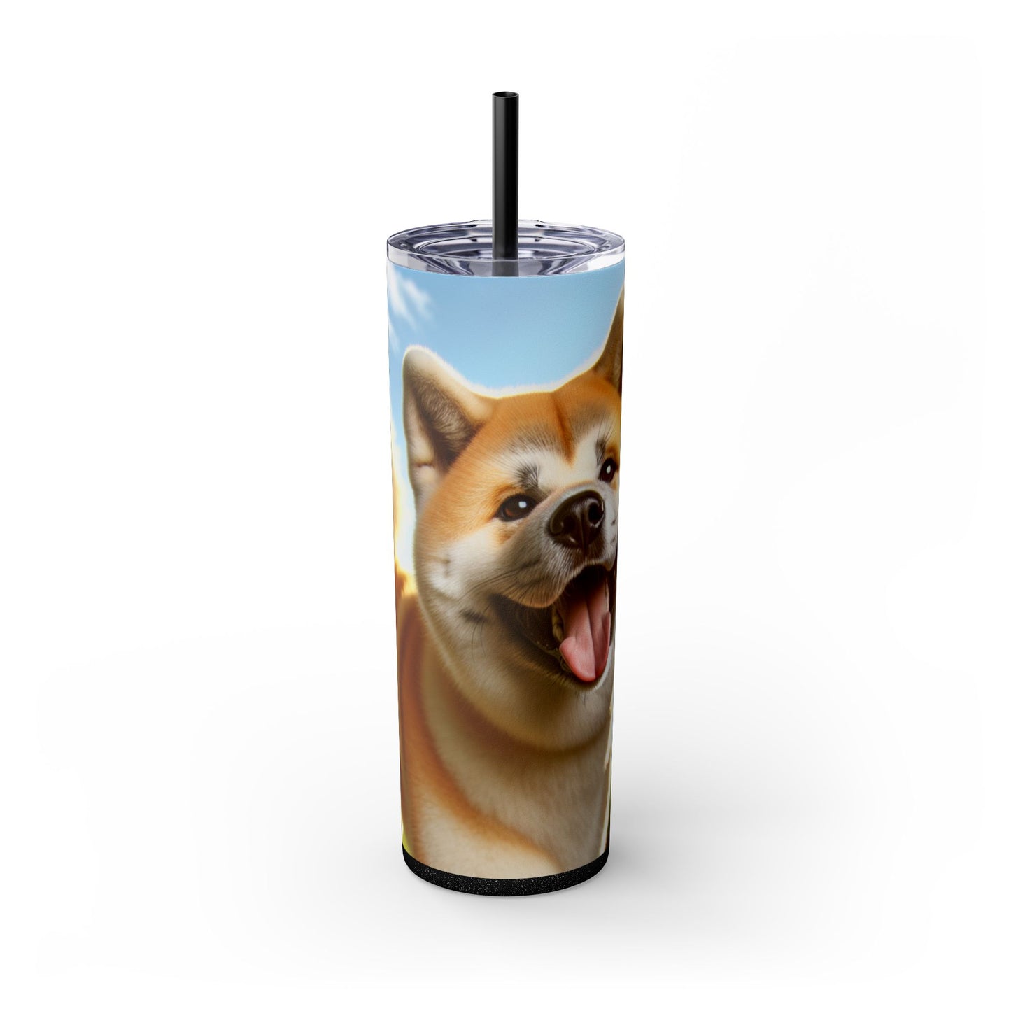 Akita Skinny Tumbler with Straw, 20oz