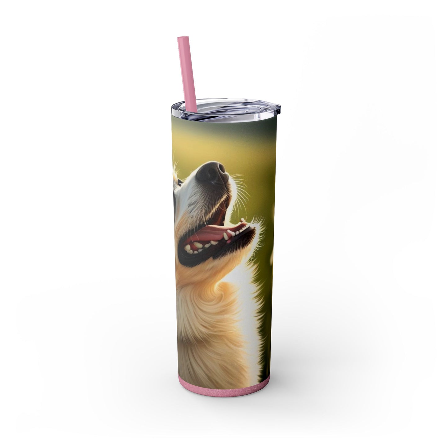Swedish Vallhund Skinny Tumbler with Straw, 20oz