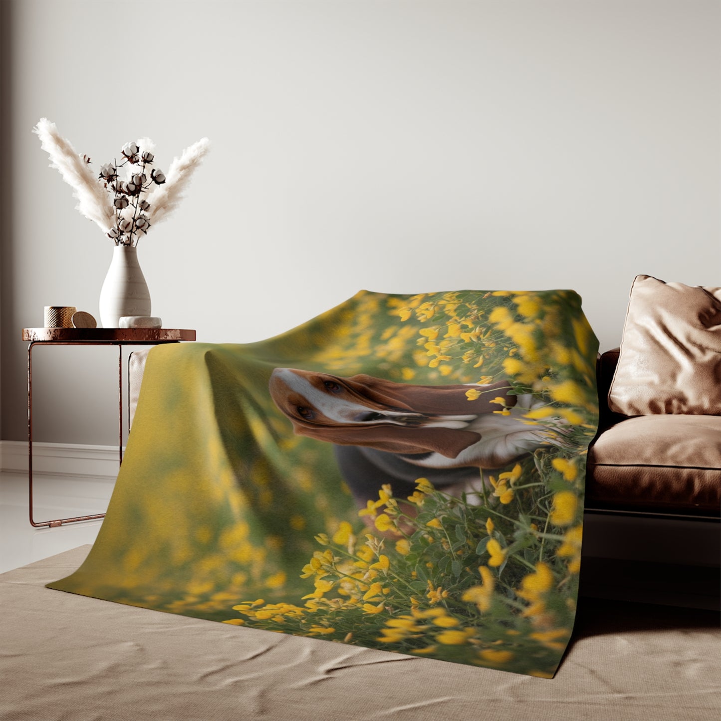 Basset Hound Sweatshirt Blanket