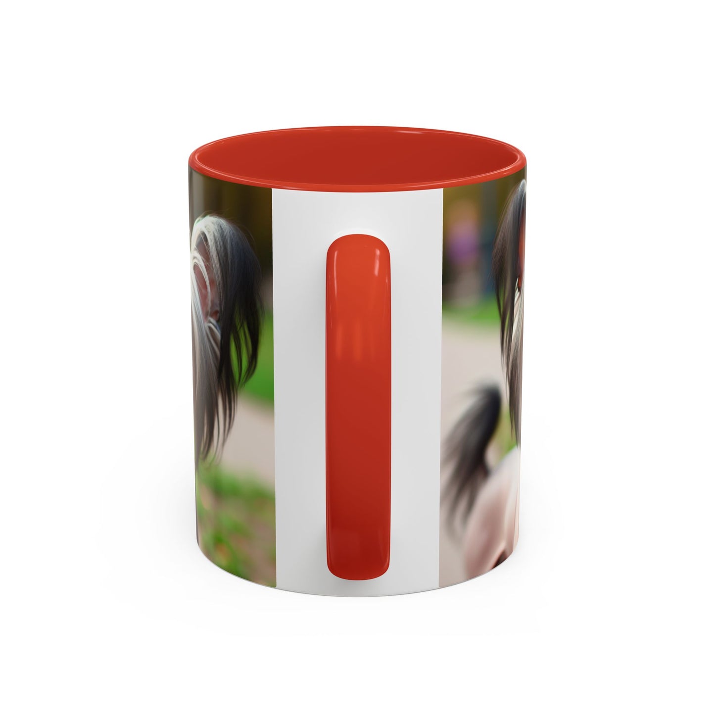 Chinese Crested Dog Accent Coffee Mug - Perfect Gift for Dog Lovers