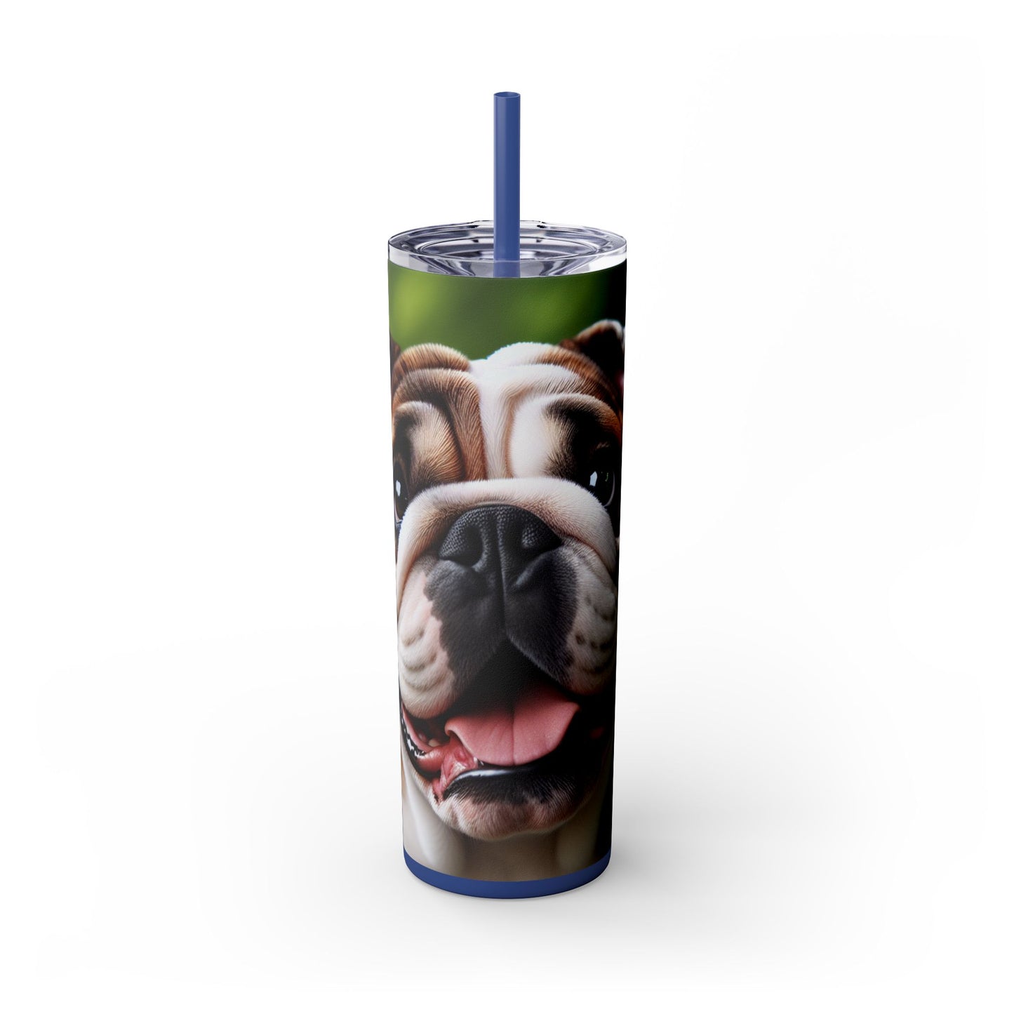 British Bulldog Tumbler with Straw, 20oz