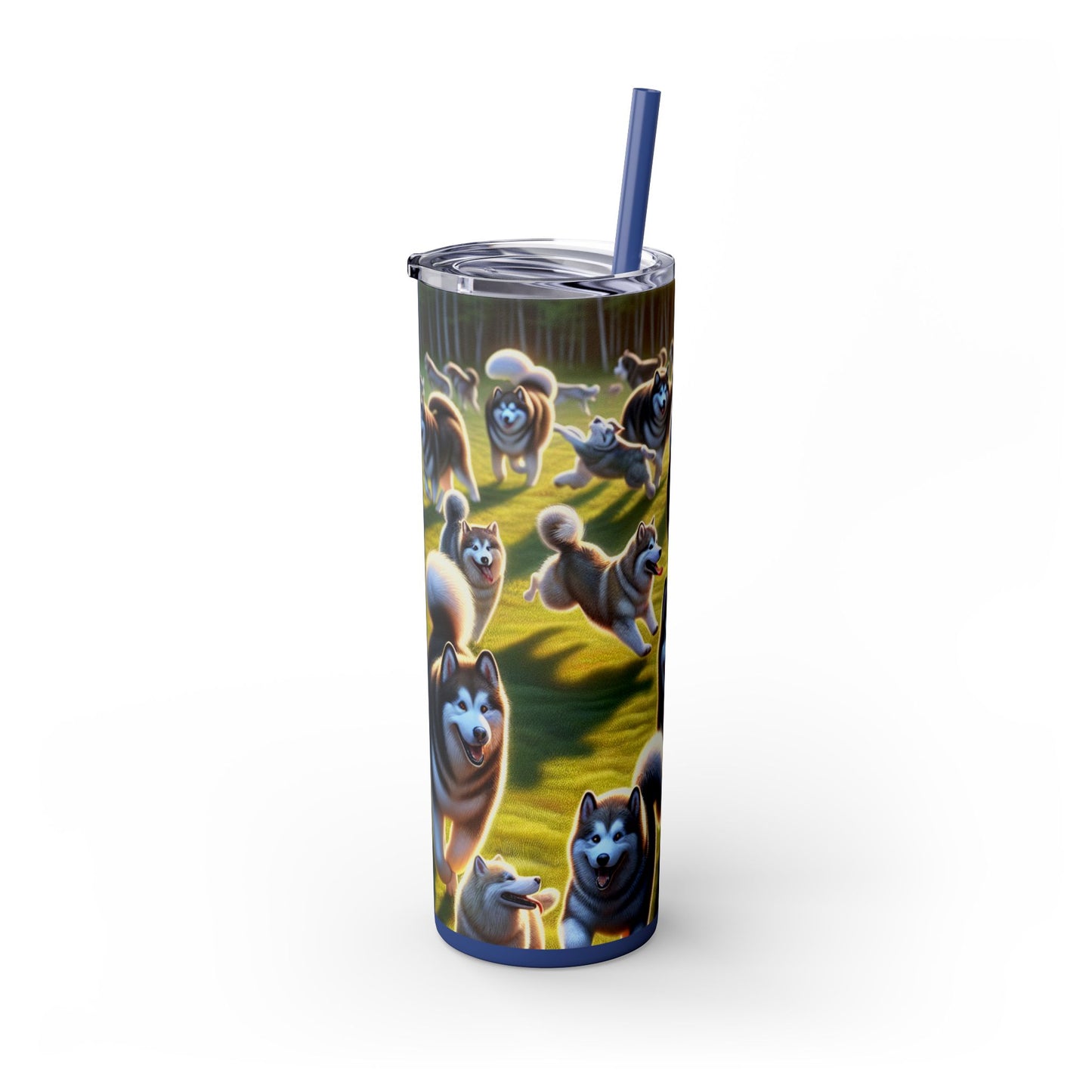 Alaskan Malamute Tumbler with Straw, 20oz
