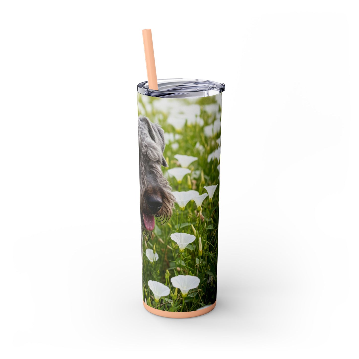 Kerry Blue Terrier Tumbler with Straw, 20oz