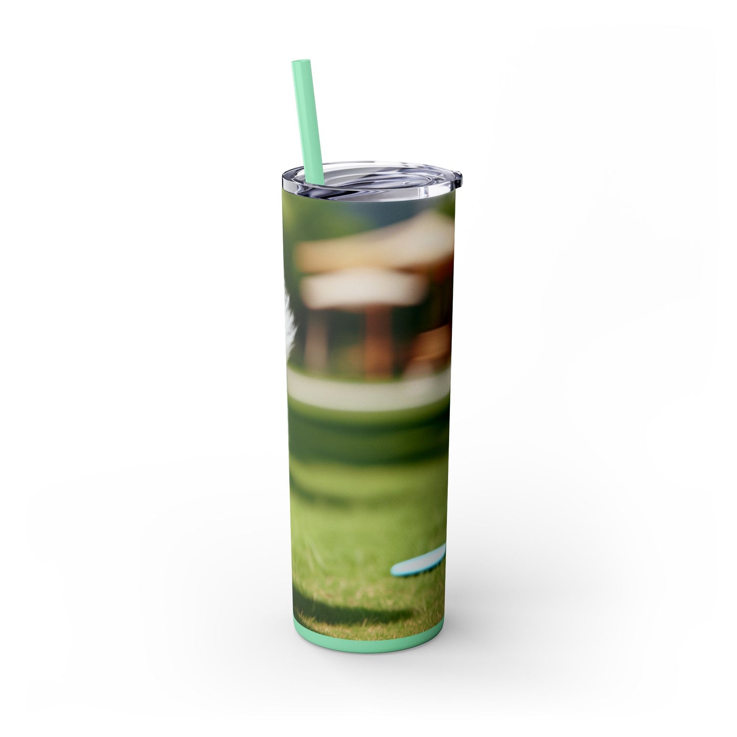Japanese Spitz Tumbler with Straw, 20oz