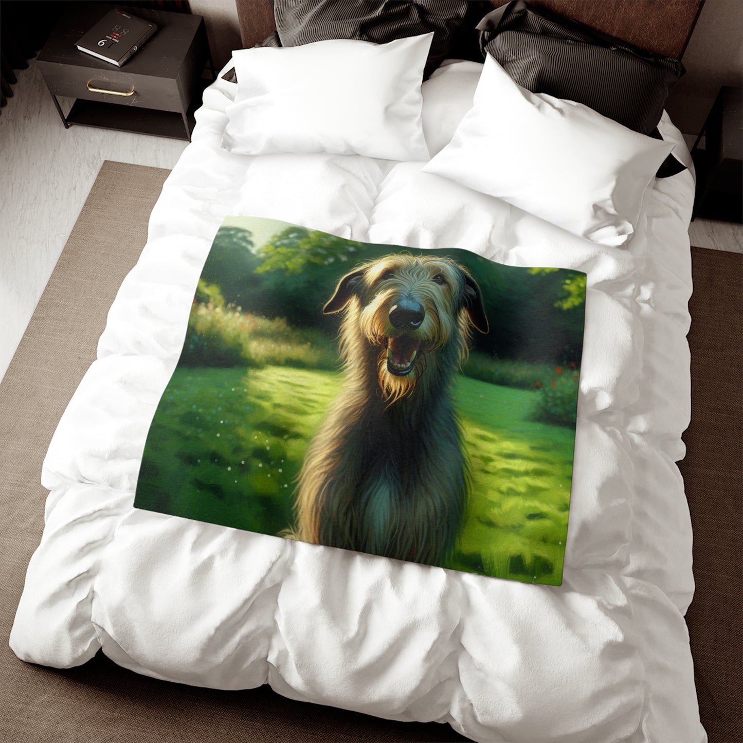 Irish Wolfhound Sweatshirt Blanket