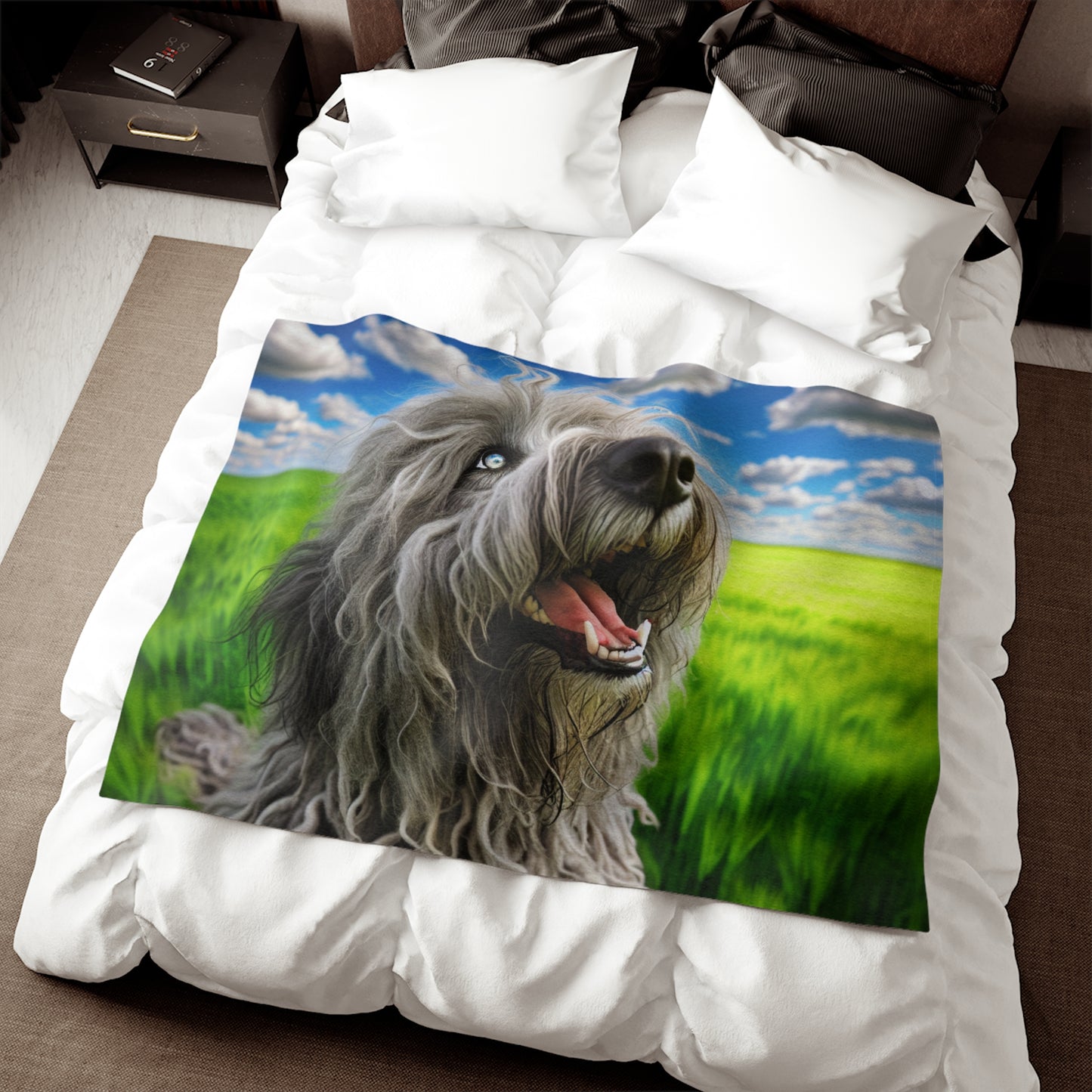 Bergamasco Shepherd Dog Sweatshirt Blanket