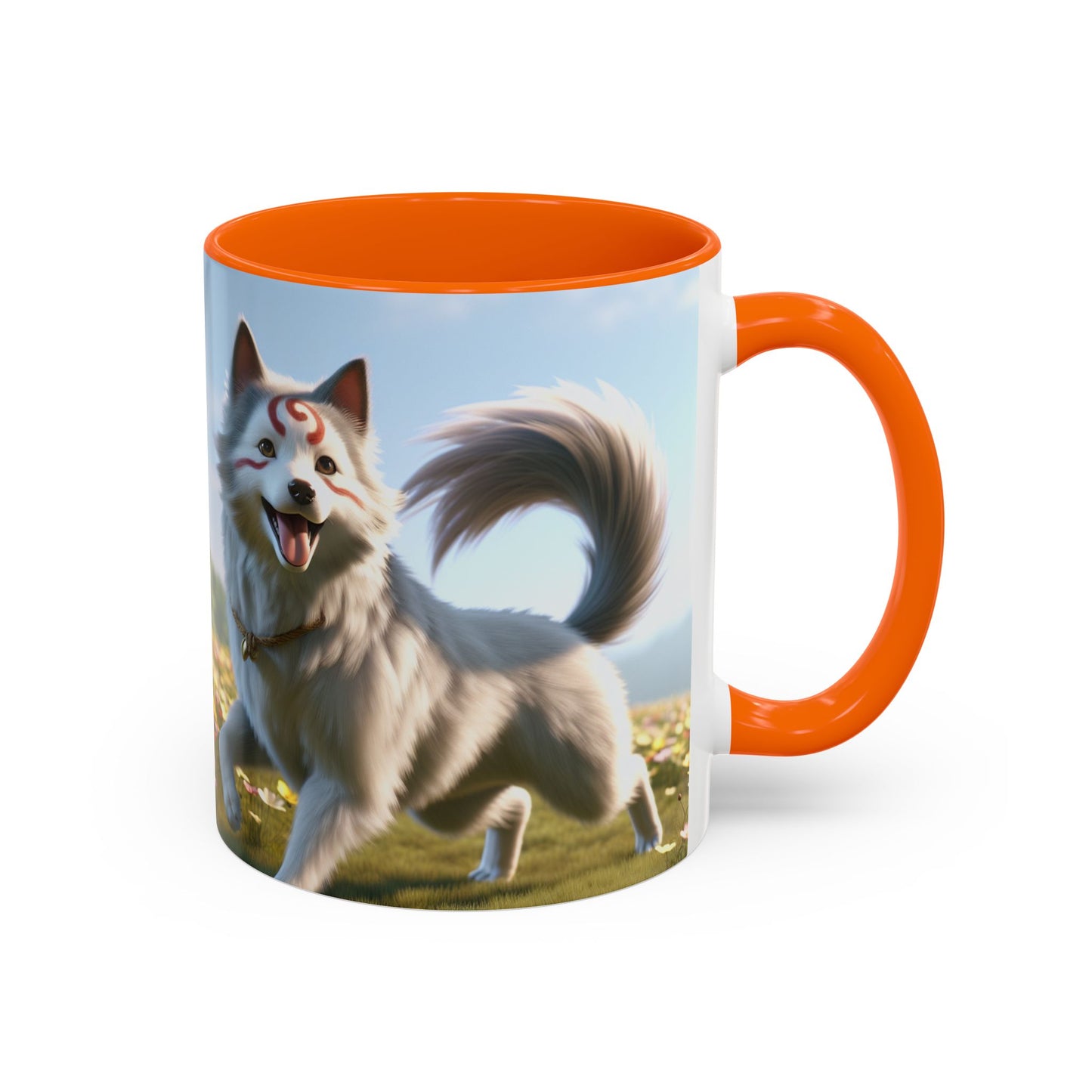 Cadabomb Okami Accent Coffee Mug - Perfect Gift for Dog Lovers