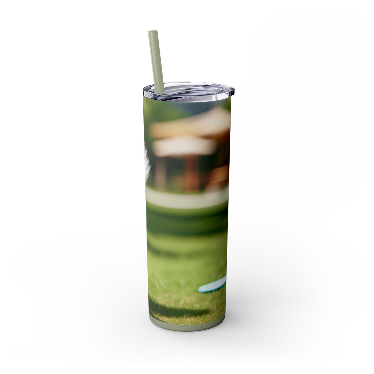 Japanese Spitz Tumbler with Straw, 20oz