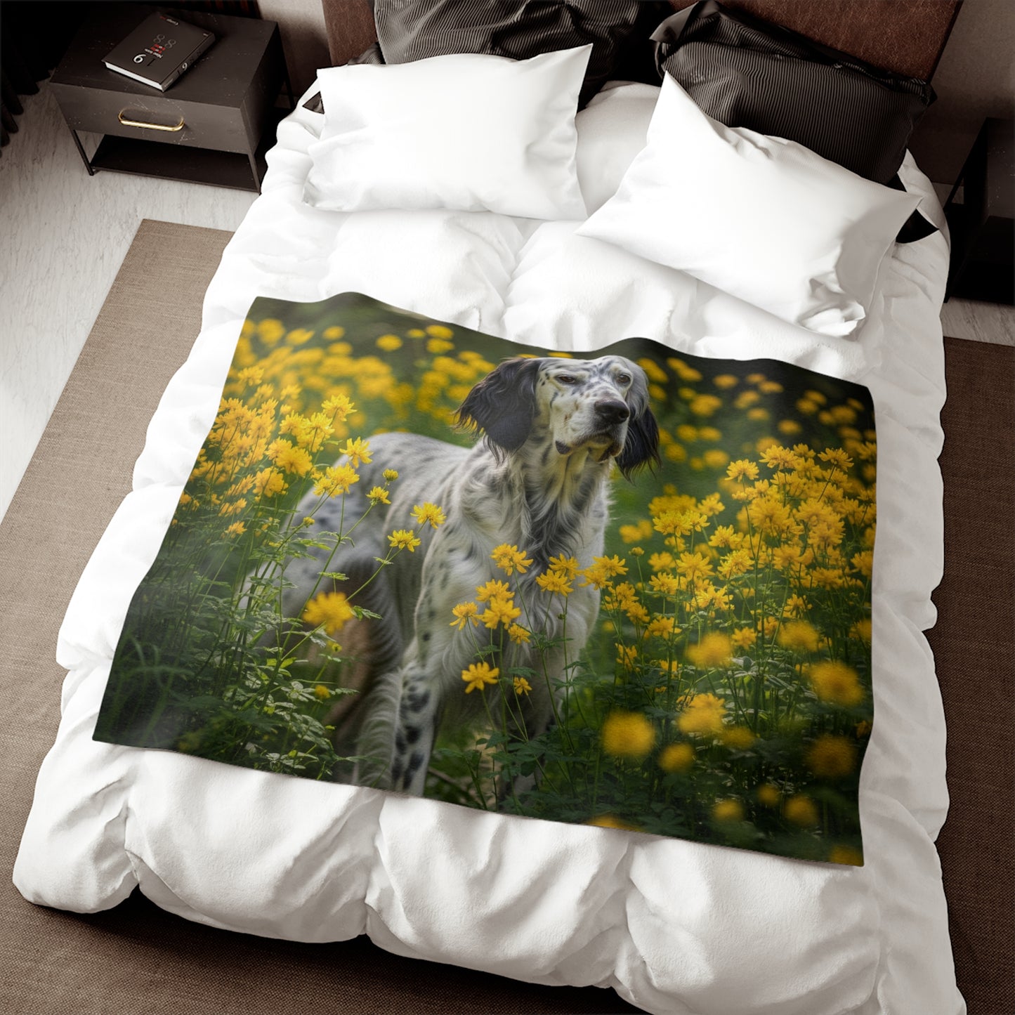 English Setter Sweatshirt Blanket