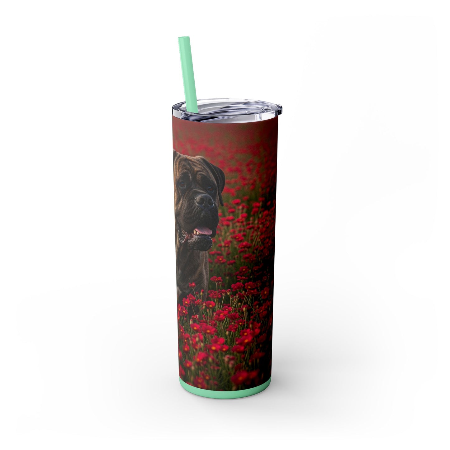 Bullmastiff Tumbler with Straw, 20oz