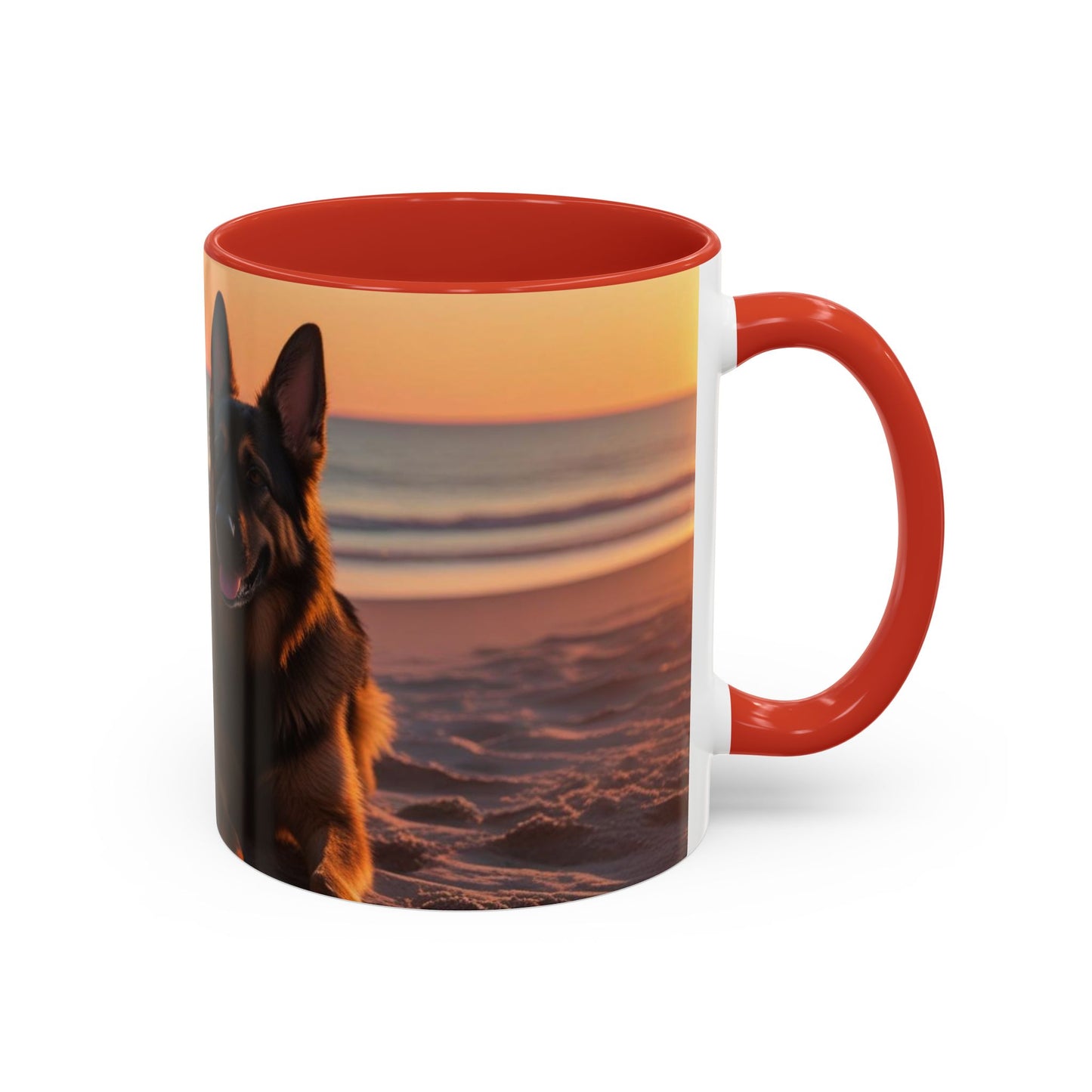 German Shepherd Love Accent Coffee Mug - Perfect Gift for Dog Lovers