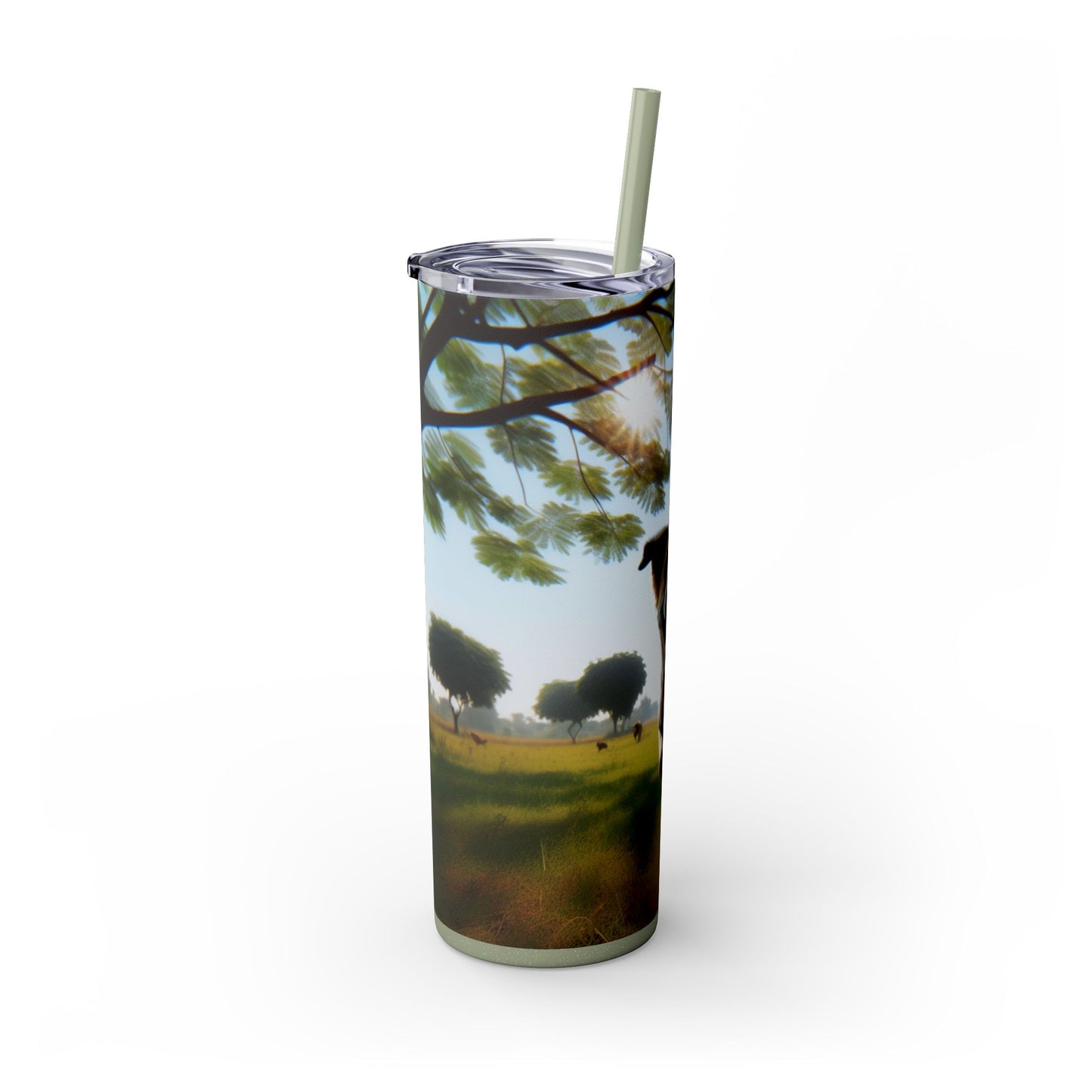 Indian Pariah Dog Tumbler with Straw, 20oz