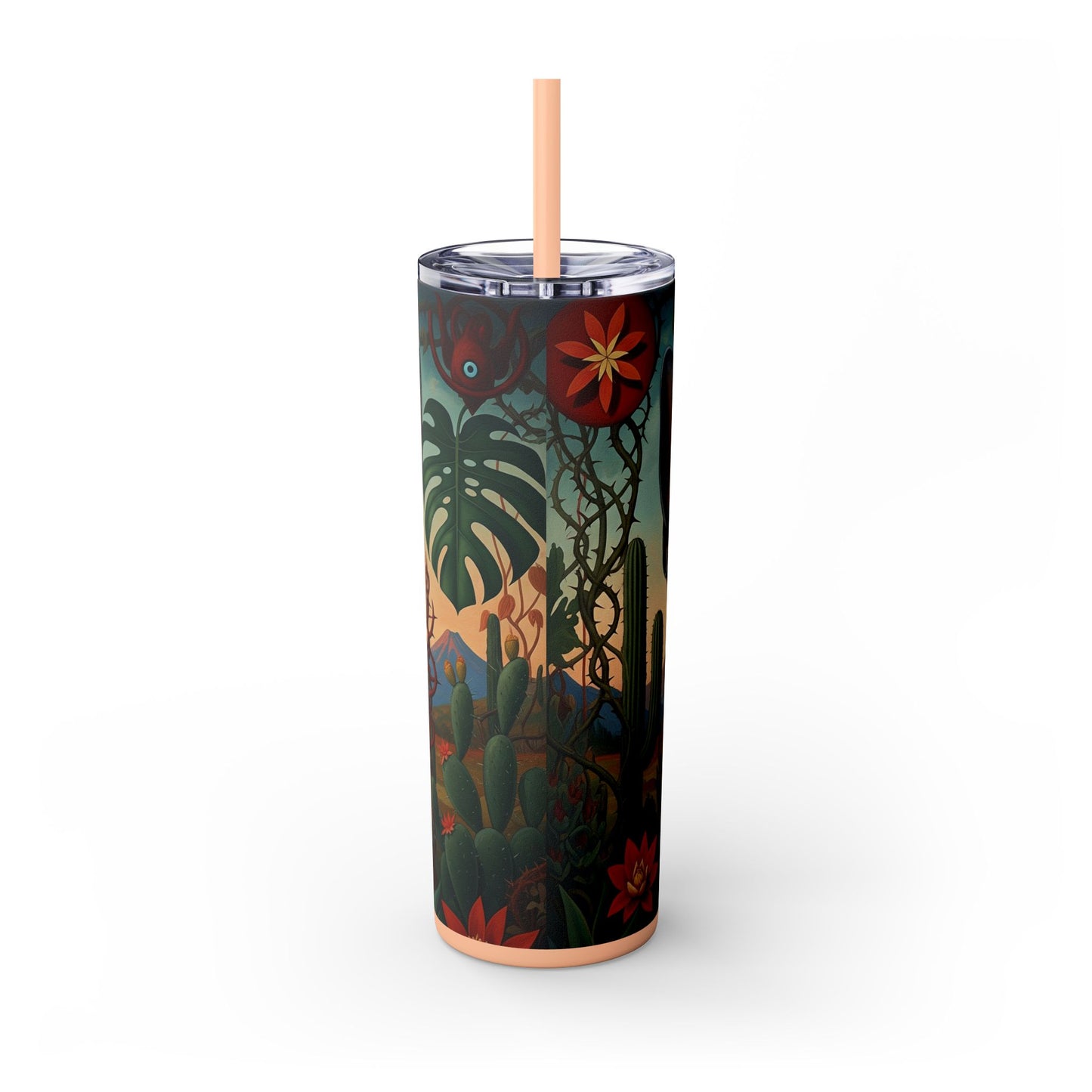 Xoloitzcuintli Skinny Tumbler with Straw, 20oz