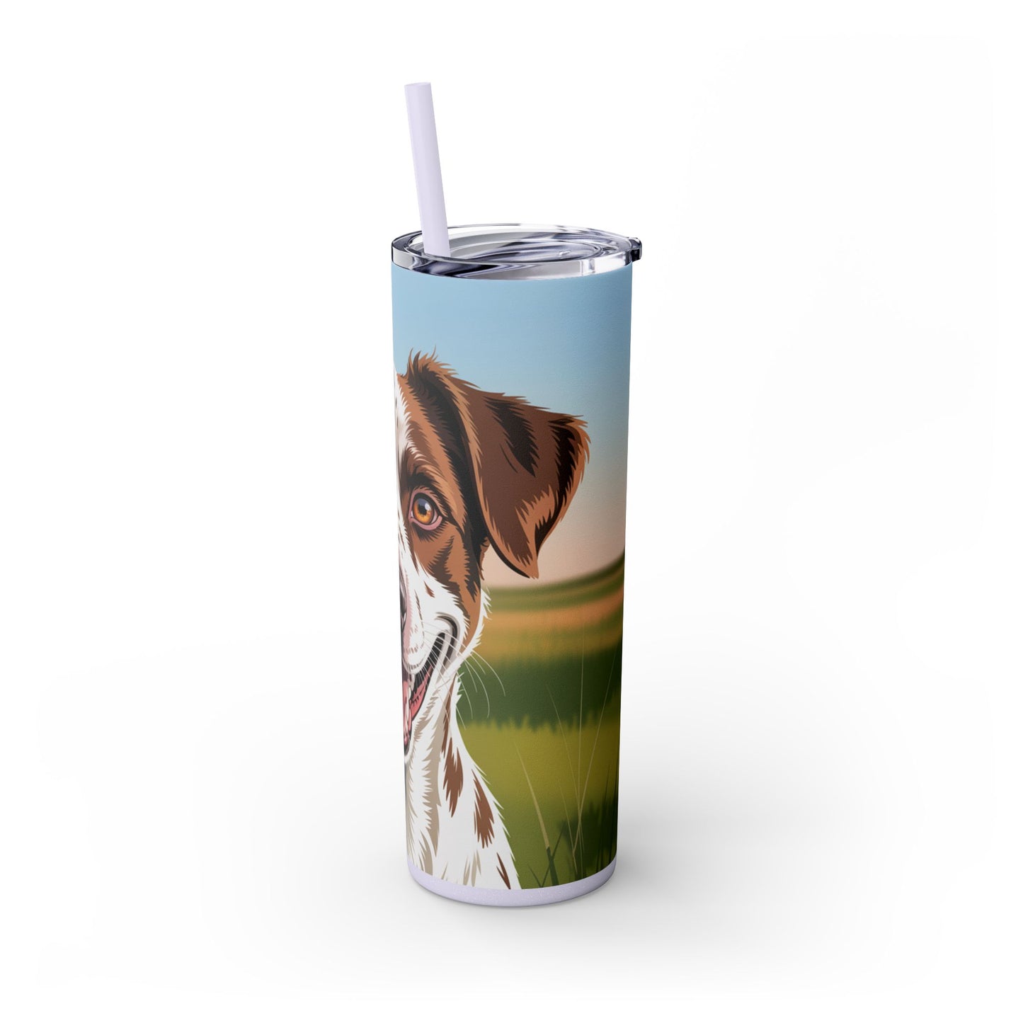 Telomian Skinny Tumbler with Straw, 20oz