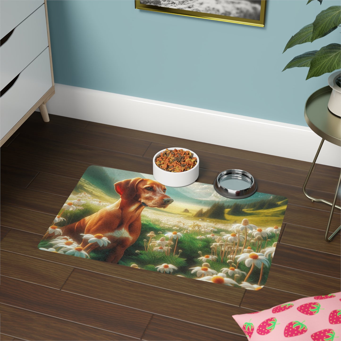Pet Food Mat (12x18) - Bavarian Mountain Scent Hound