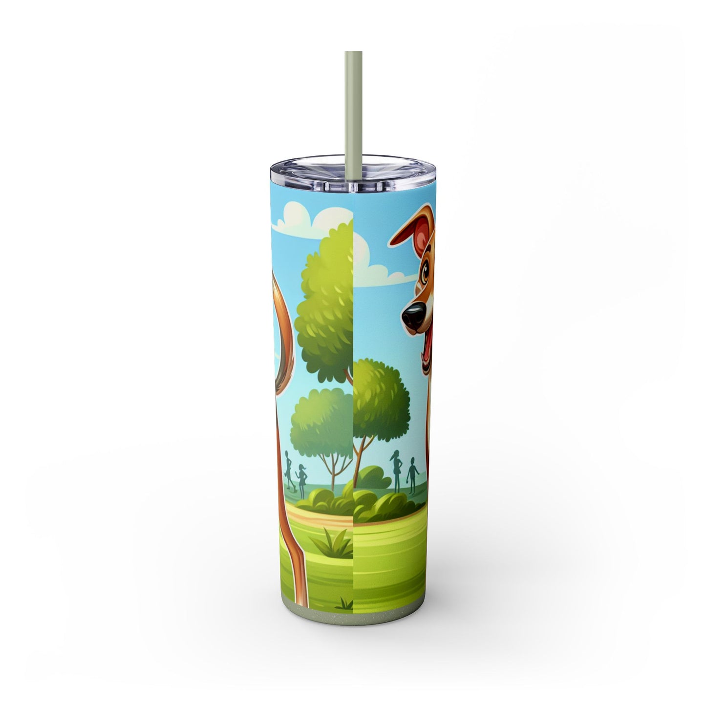 Azawakh Tumbler with Straw, 20oz