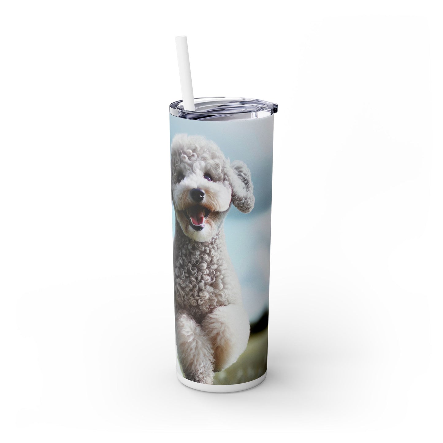 Bedlington Terrier Tumbler with Straw, 20oz