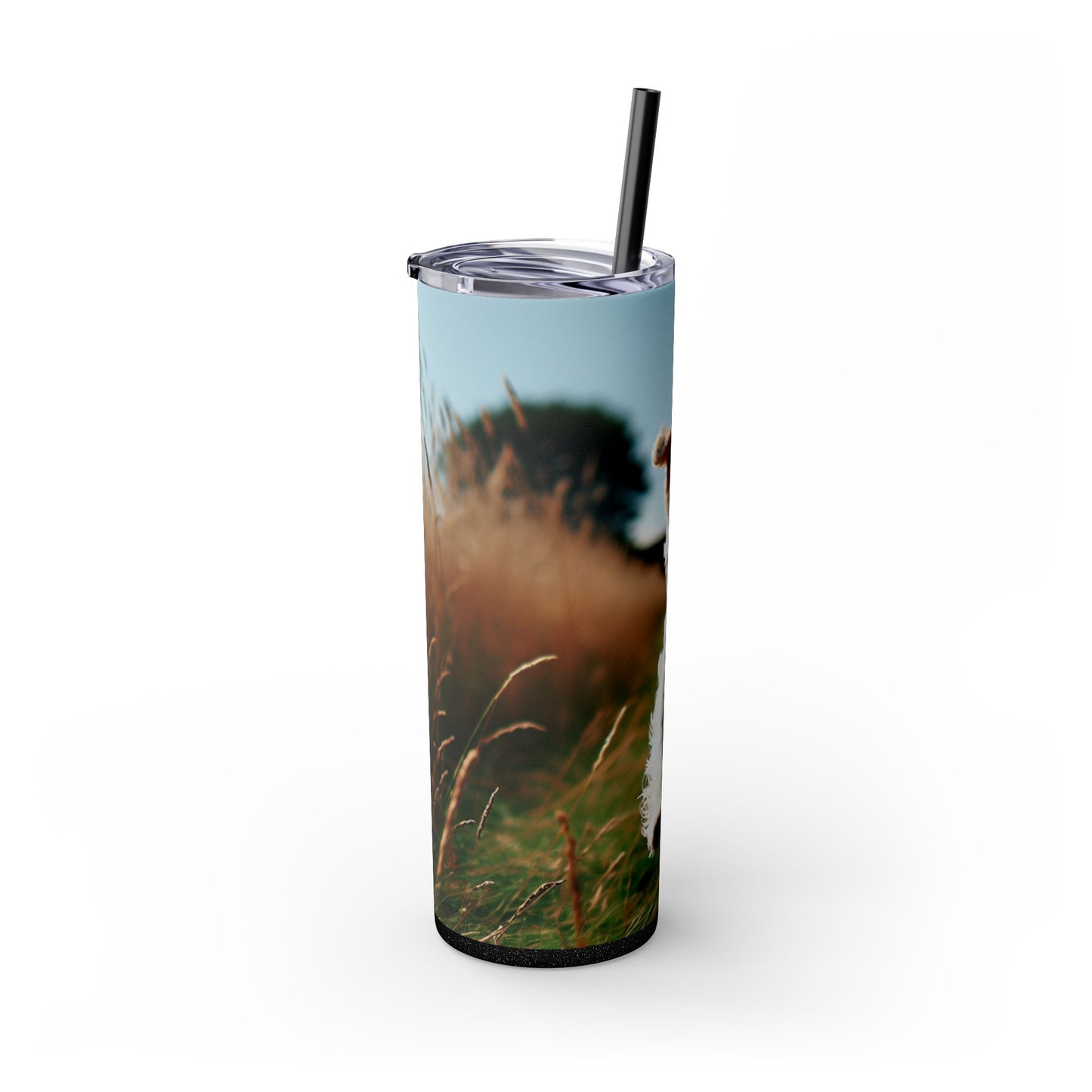 Tenterfield Terrier Skinny Tumbler with Straw, 20oz