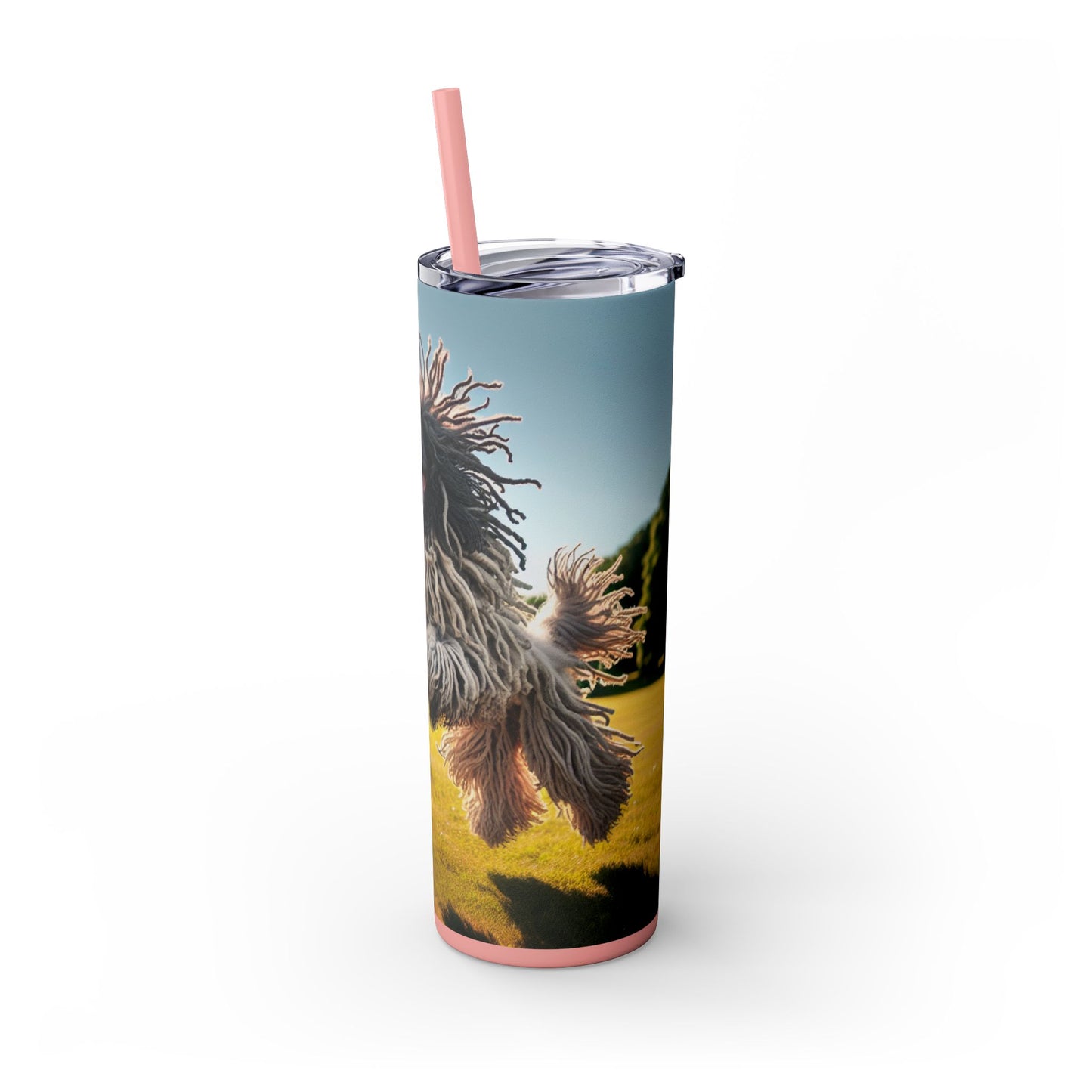 Puli Skinny Tumbler with Straw, 20oz