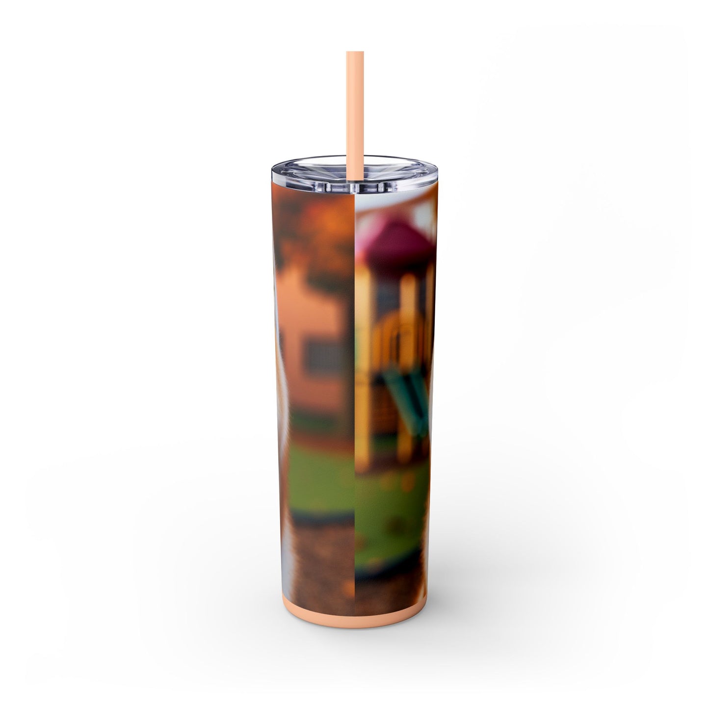 Japanese Akitainu Tumbler with Straw, 20oz