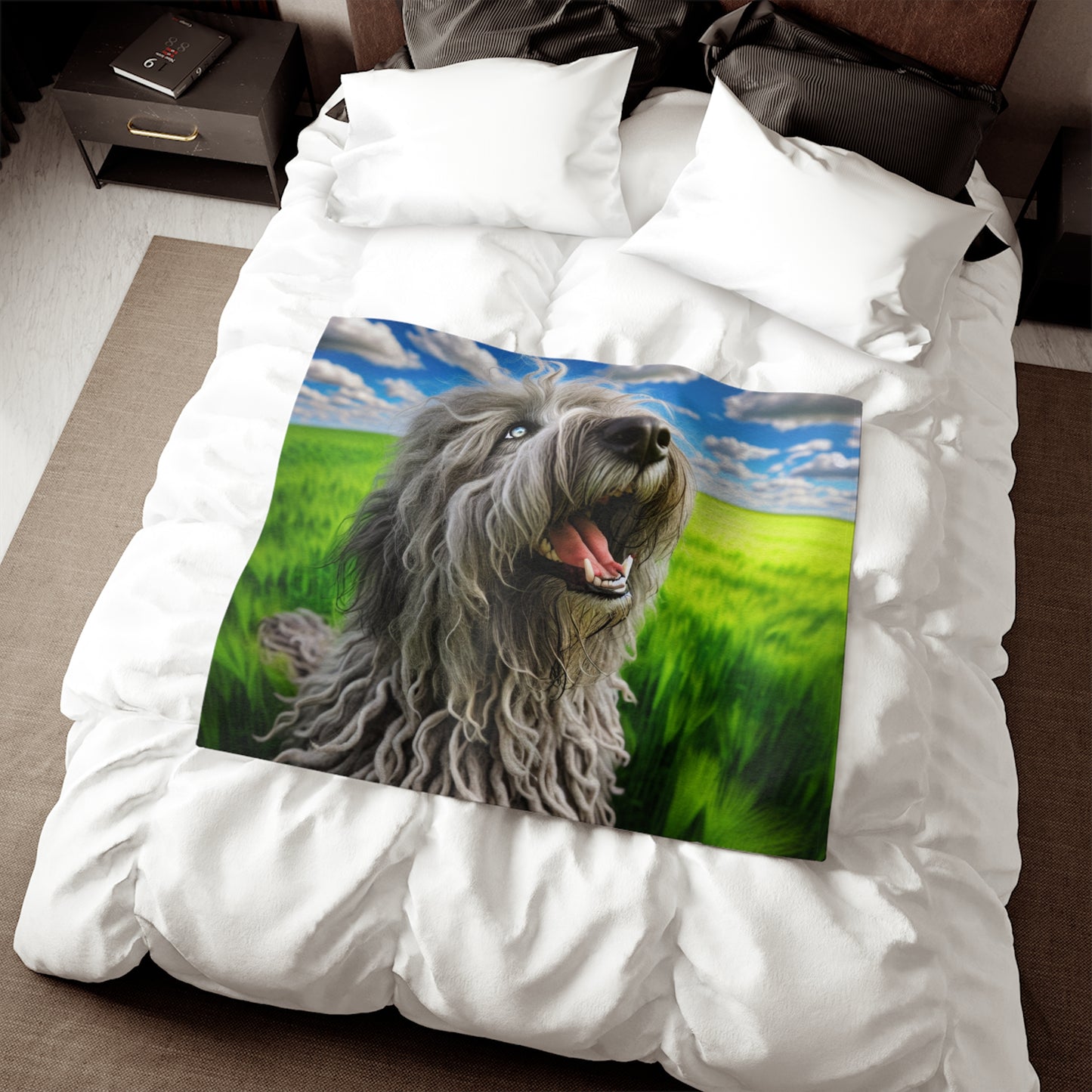 Bergamasco Shepherd Dog Sweatshirt Blanket