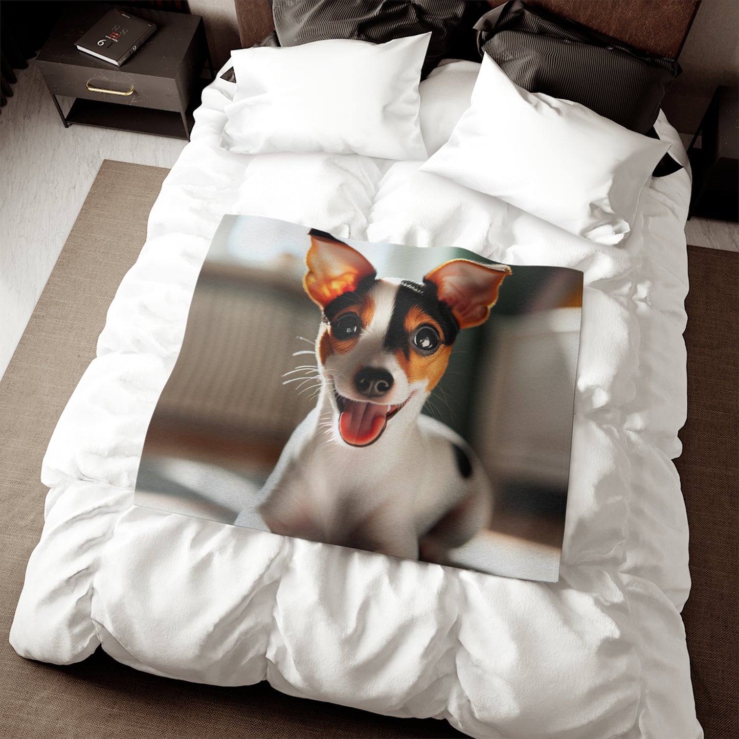 Toy Fox Terrier Sweatshirt Blanket