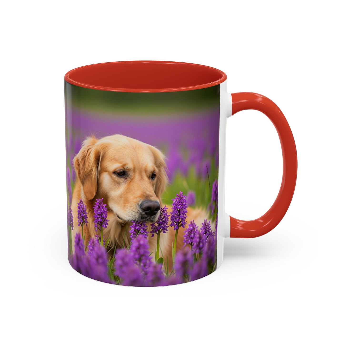 Golden Retriever Accent Coffee Mug - Perfect Gift for Dog Lovers