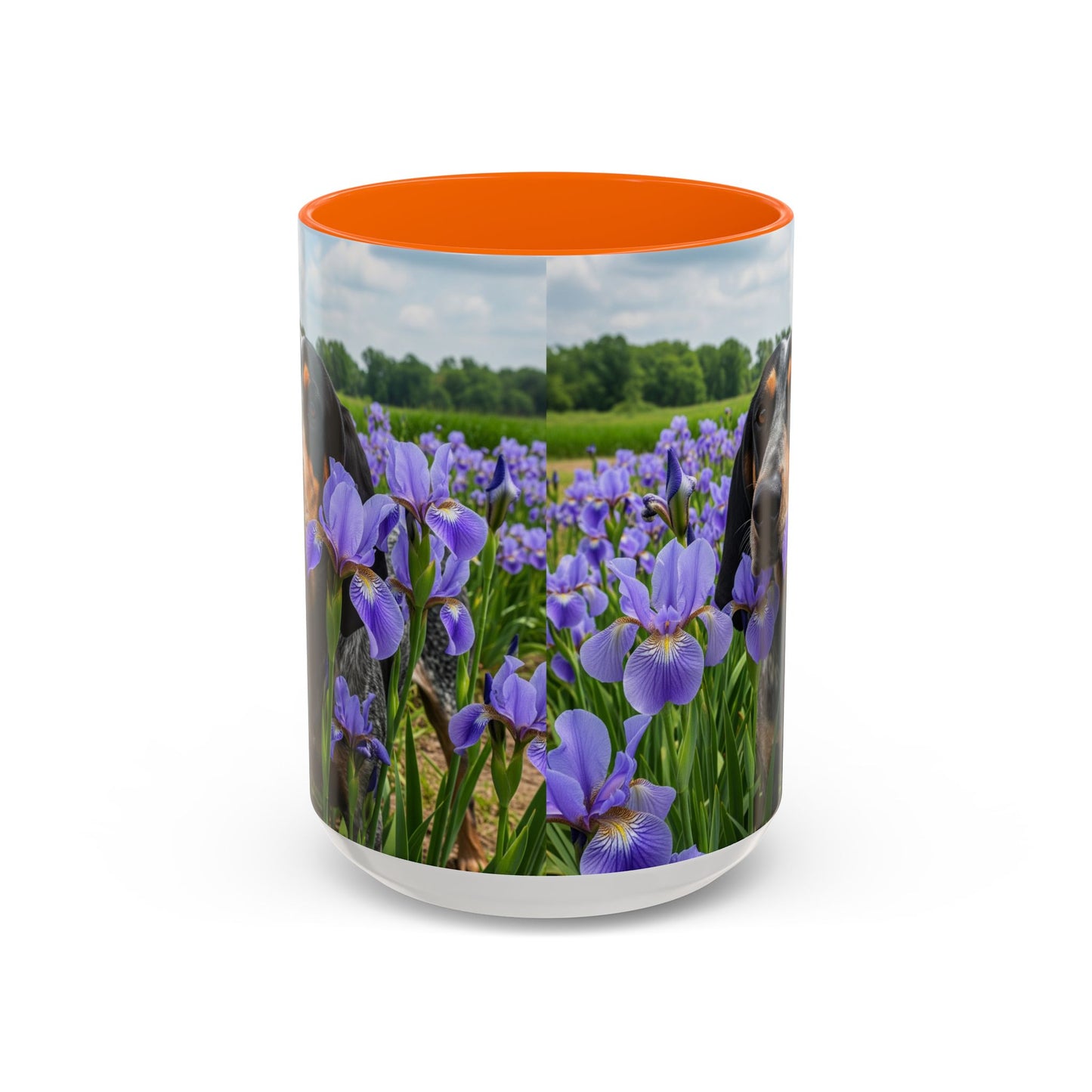 Bluetick Coonhound Accent Coffee Mug - Perfect Gift for Dog Lovers