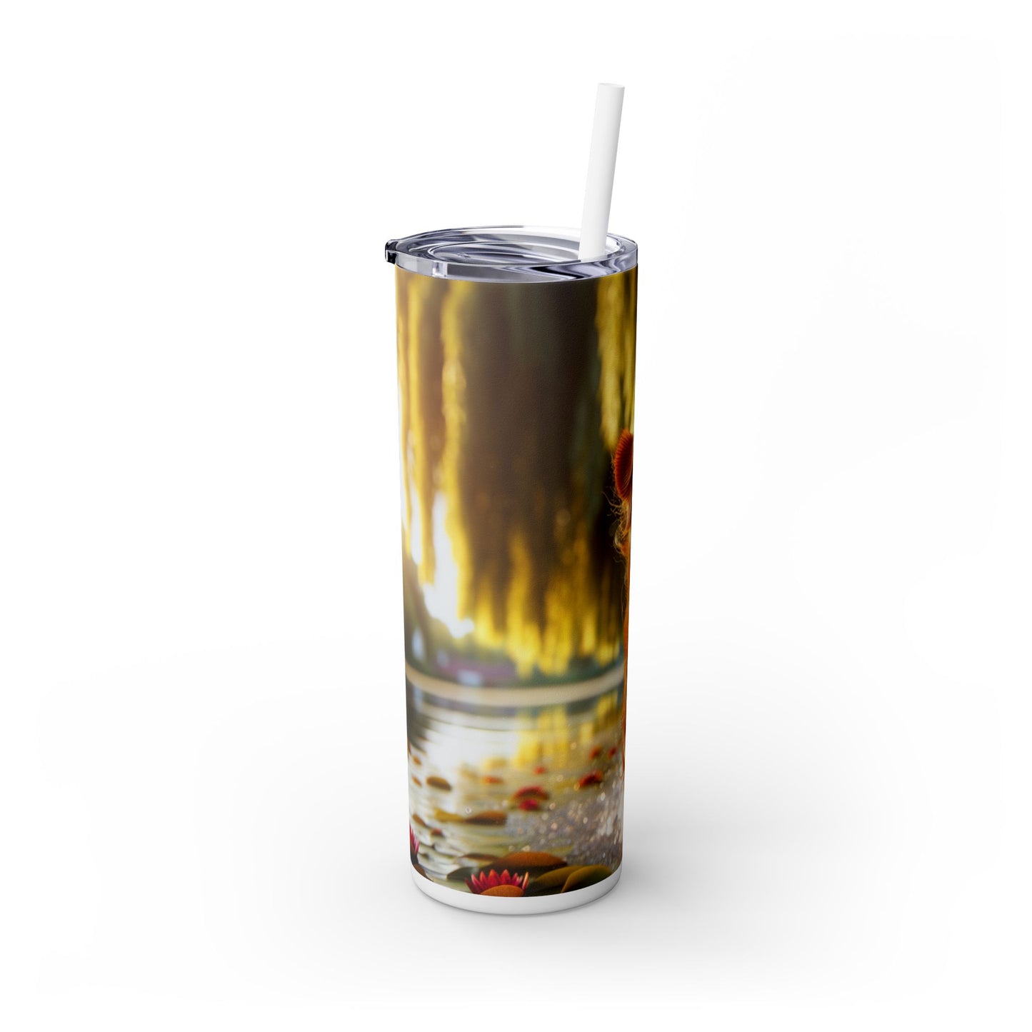 Nova Scotia Duck Trolling Retriever Skinny Tumbler with Straw, 20oz