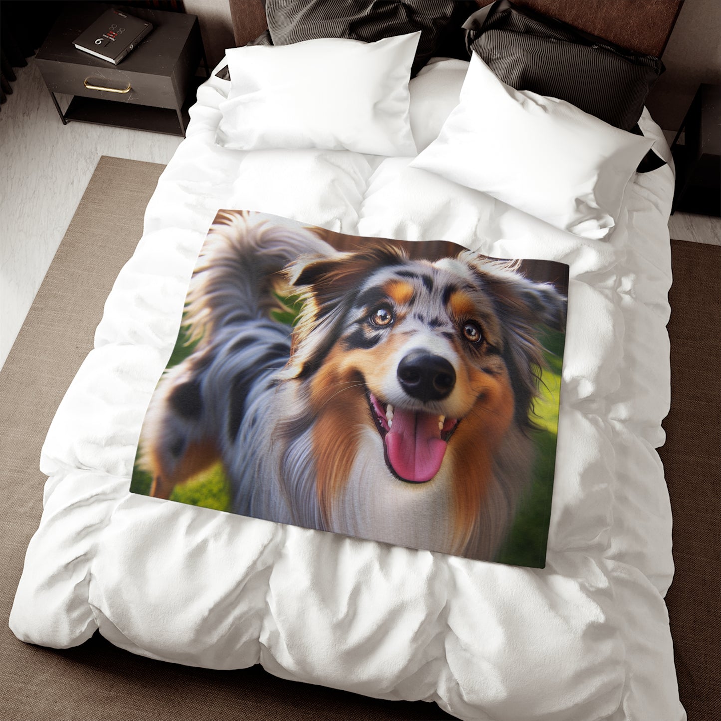 Australian Shepherd Sweatshirt Blanket