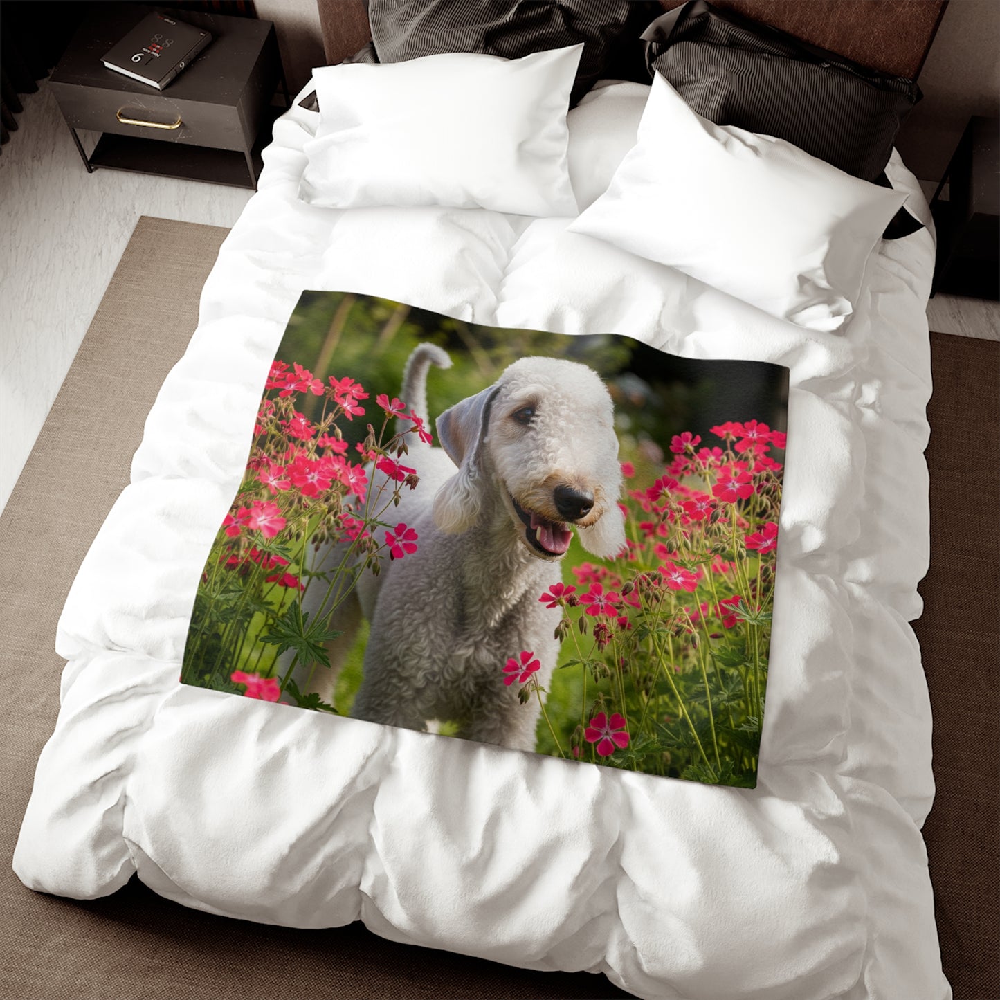 Bedlington Terrier Sweatshirt Blanket